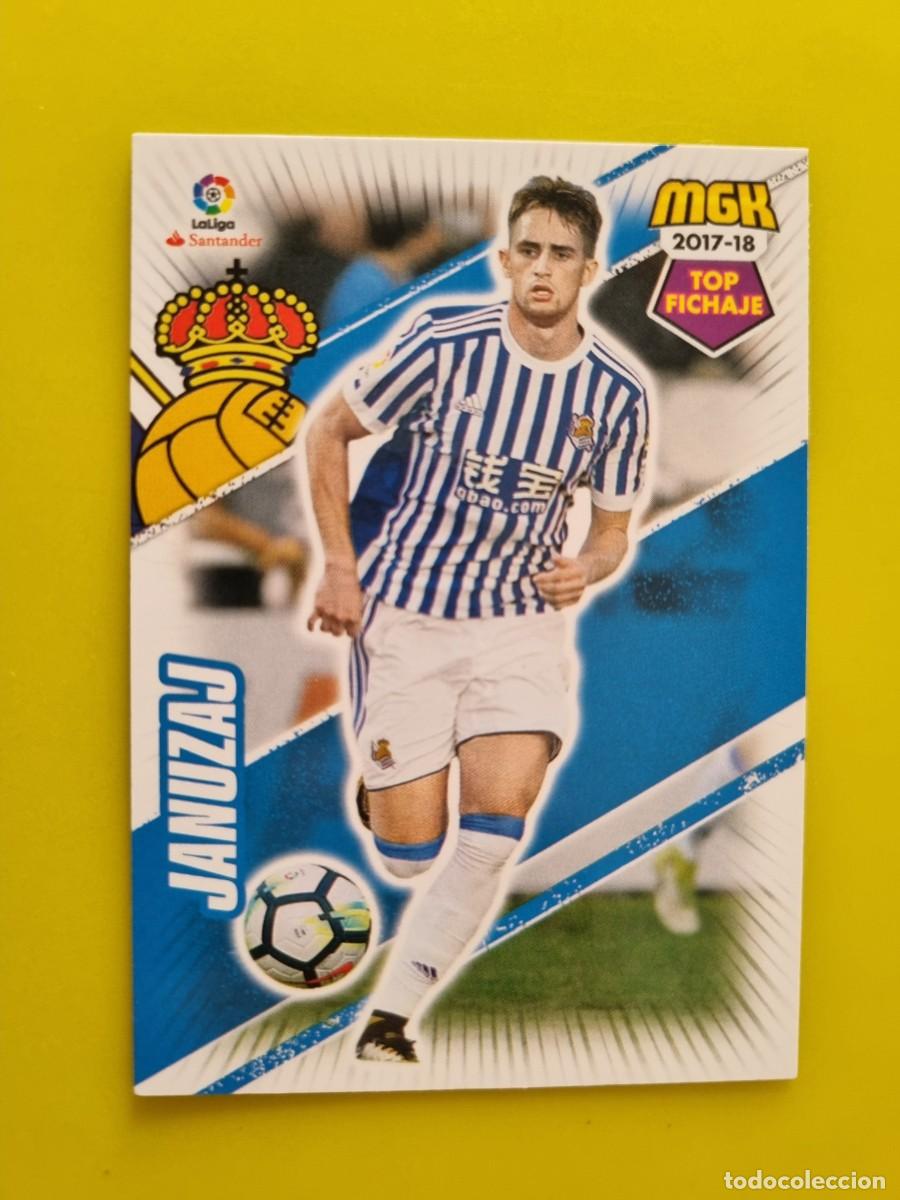 Fu&szlig;ball-Sticker: CROMO FUTBOL MEGACRACKS 452 JANUZAJ REAL SOCIEDAD 17 18 2017 2018 AR1026