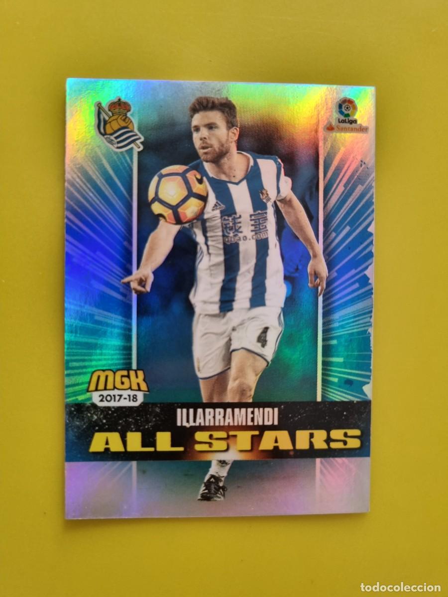 Fu&szlig;ball-Sticker: CROMO FUTBOL MEGACRACKS 457 ILLARRAMENDI ALL SATRS REAL SOCIEDAD 17 18 2017 2018 AR1026