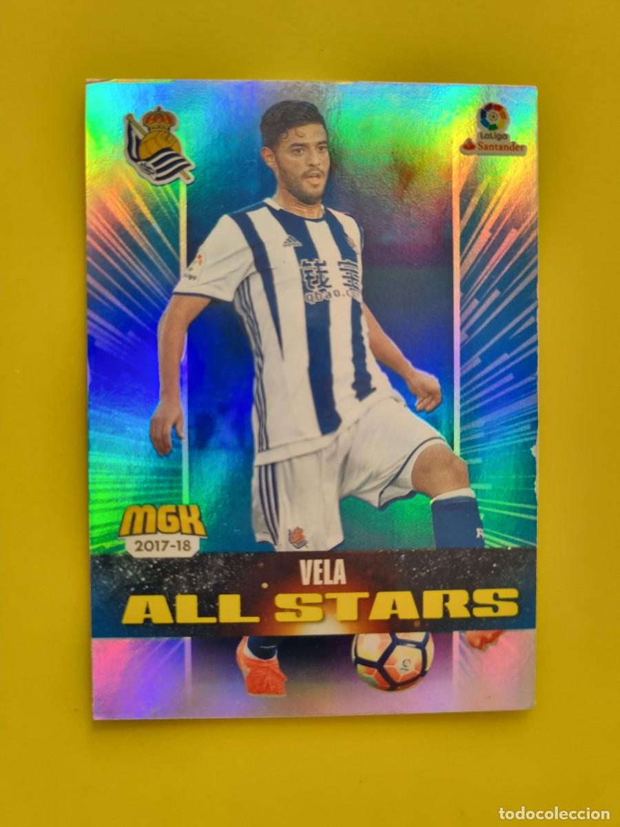 Fu&szlig;ball-Sticker: CROMO FUTBOL MEGACRACKS 458 VELA ALL SATRS REAL SOCIEDAD 17 18 2017 2018 AR1026