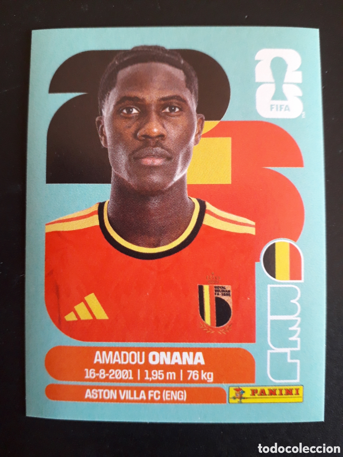 Fu&szlig;ball-Sticker: ONANA B&Eacute;LGICA BEL 10 MUNDIAL F&Uacute;TBOL 2026 FIFA WORLD CUP PANINI SIN PEGAR PEDIDO M&Iacute;NIMO 3&euro;
