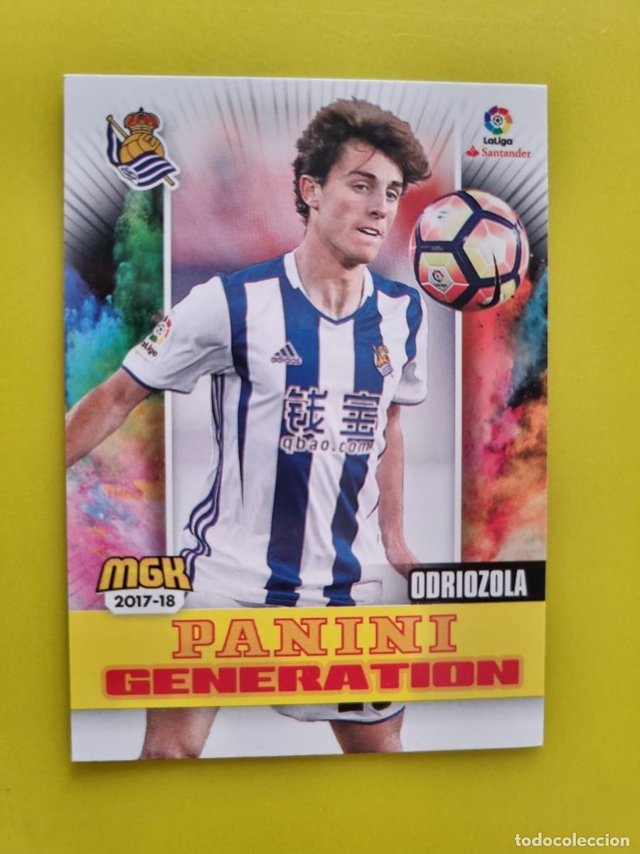 Cromos de f&uacute;tbol: CROMO FUTBOL MEGACRACKS 459 ODRIOZOLA GENERATION REAL SOCIEDAD 17 18 2017 2018 AR1026