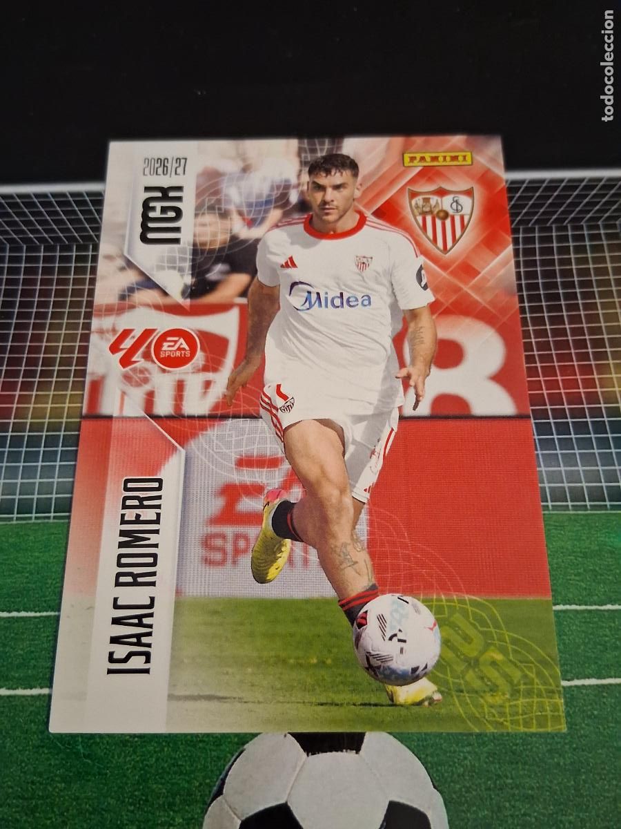 Cromos de f&uacute;tbol: 342 ISAAC ROMERO SEVILLA CROMOS MEGACRACKS MGK LIGA FUTBOL PANINI 2026 2027 26 27