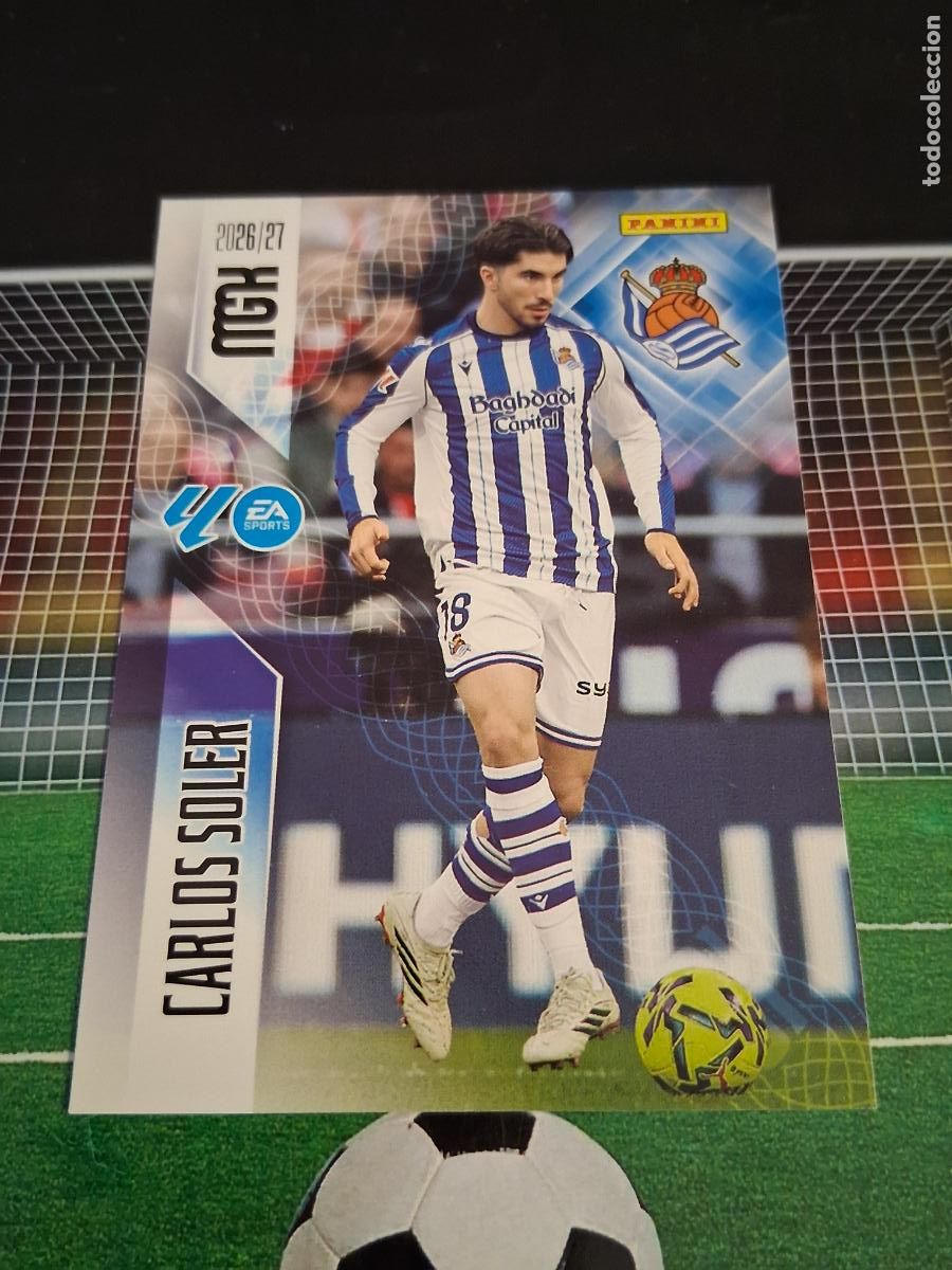 Fu&szlig;ball-Sticker: 319 CARLOS SOLER REAL SOCIEDAD CROMOS MEGACRACKS MGK LIGA FUTBOL PANINI 2026 2027 26 27