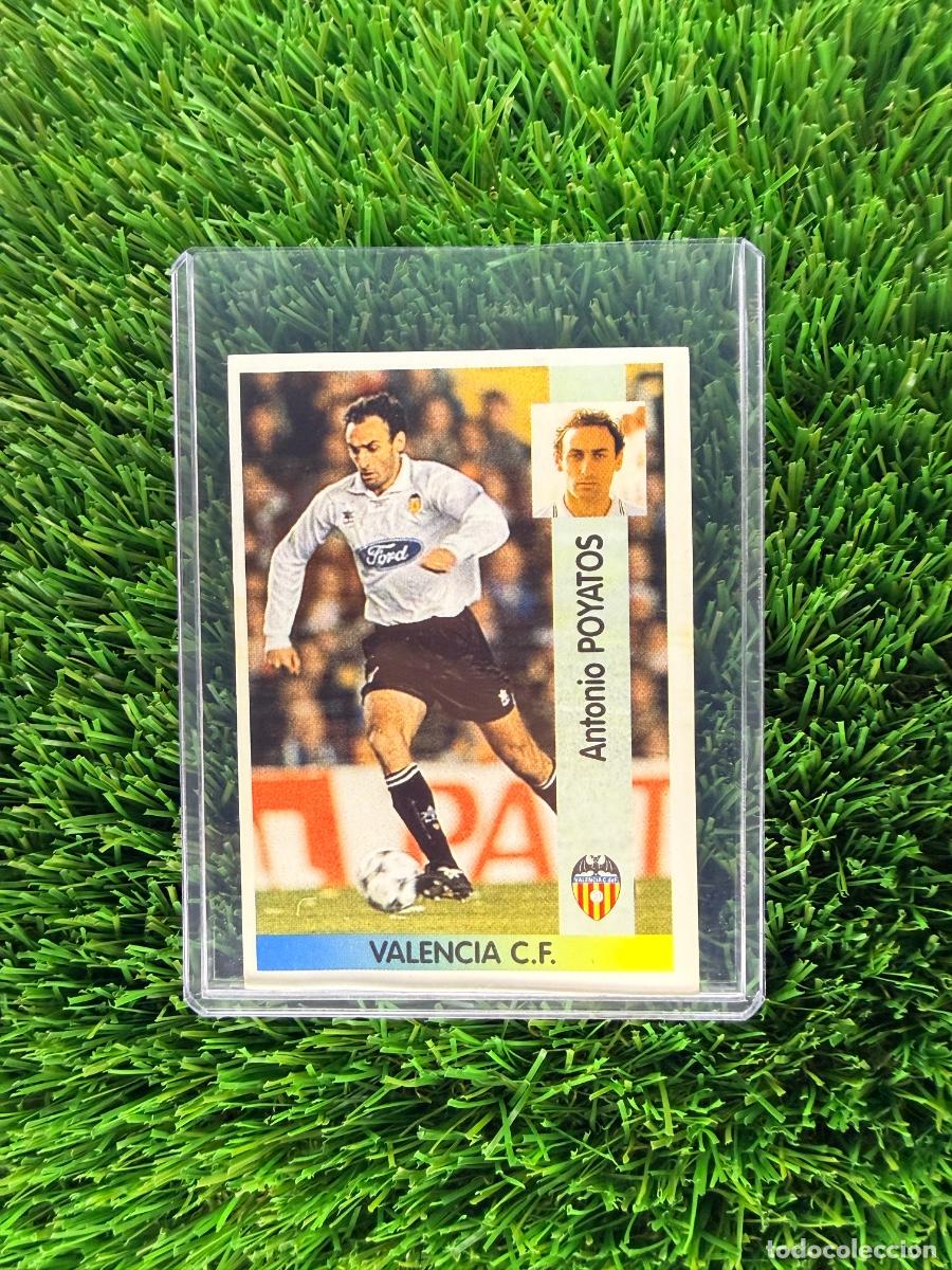 Cromos de f&uacute;tbol: N&ordm; 28 Antonio Poyatos Valencia CF Liga 96 97