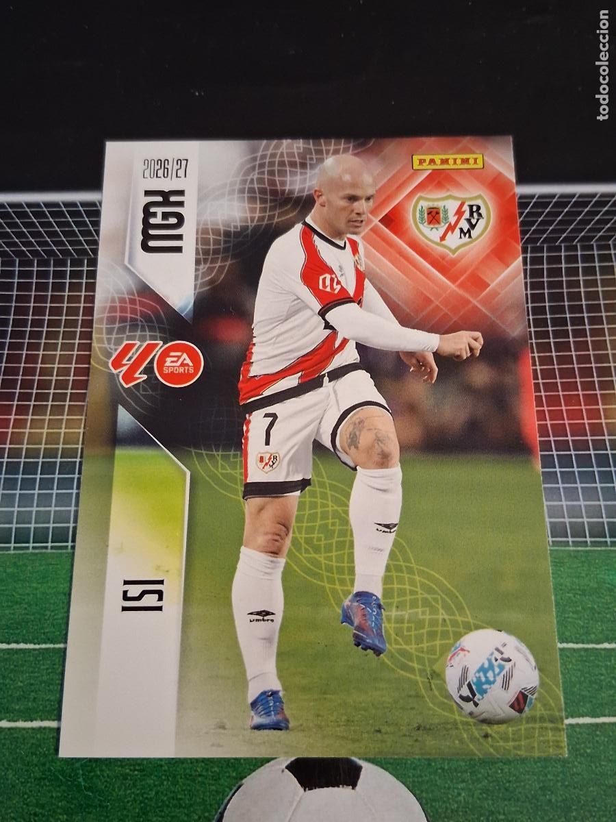 Cromos de f&uacute;tbol: 302 ISI RAYO VALLECANO CROMOS MEGACRACKS MGK LIGA FUTBOL PANINI 2026 2027 26 27