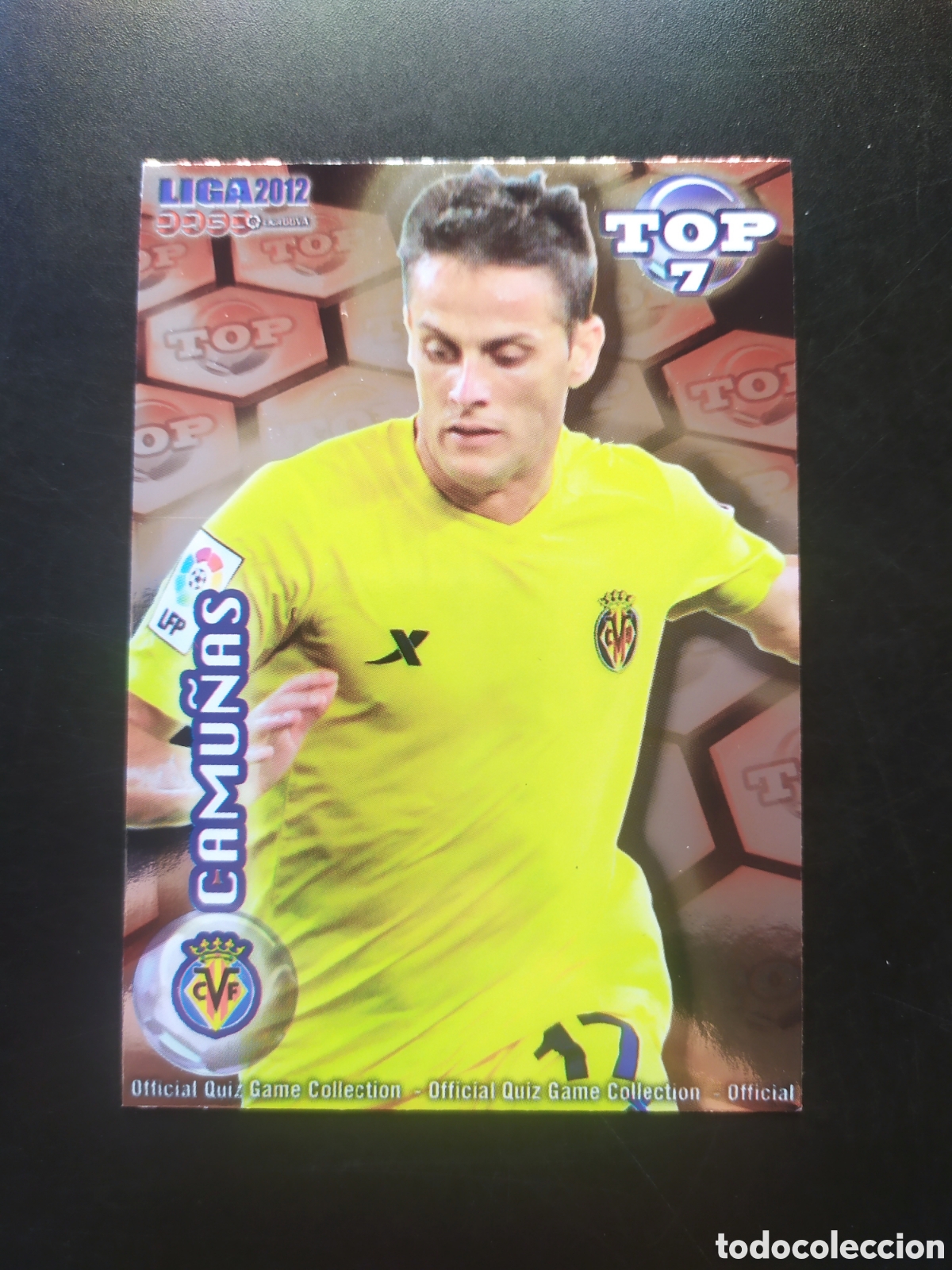Cromos de f&uacute;tbol: Mundicromo fichas Liga 2011 2012 11 12 Camu&ntilde;as top brillo rojo n&deg; 597 Villarreal