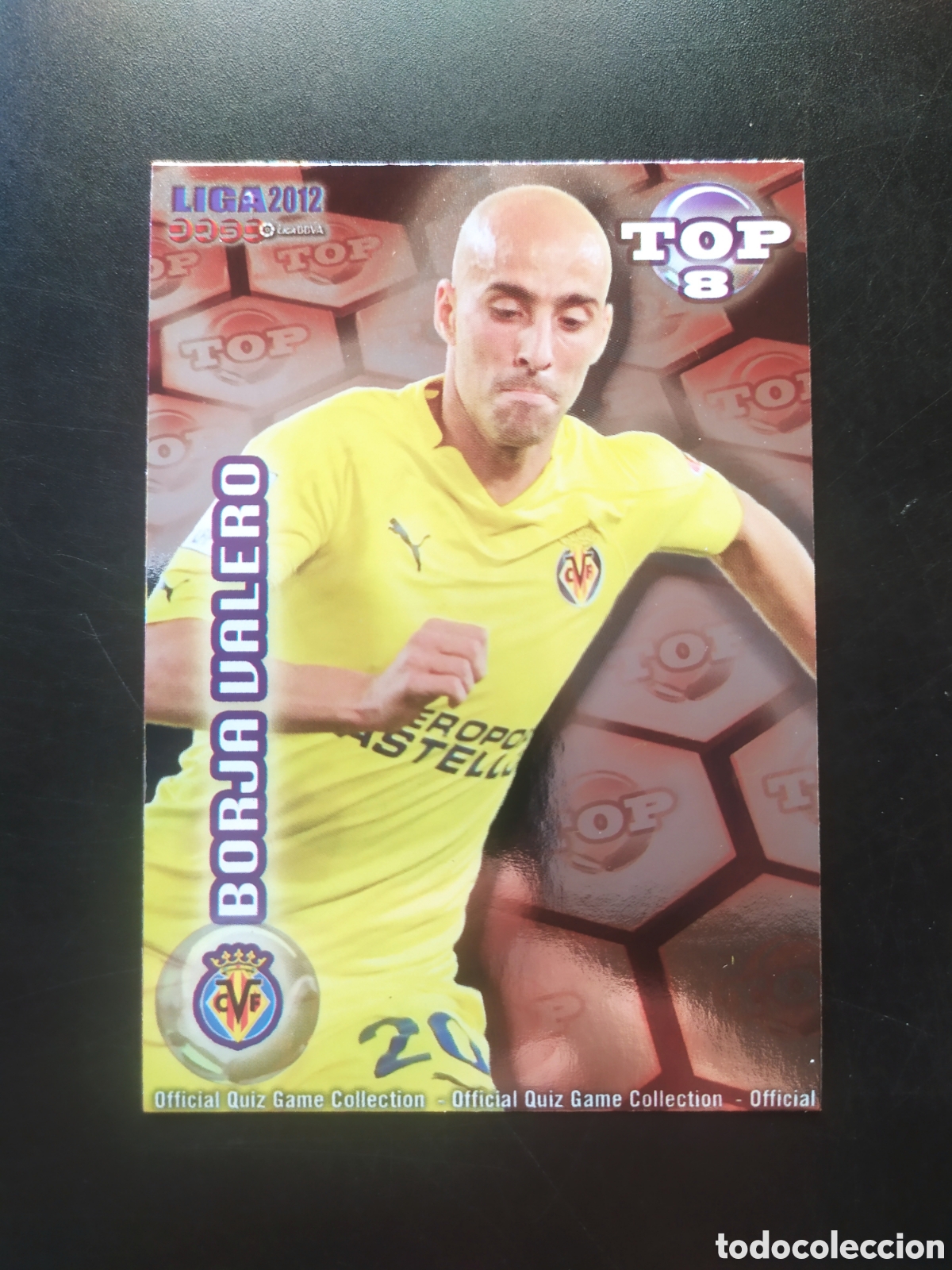Cromos de f&uacute;tbol: Mundicromo fichas Liga 2011 2012 11 12 Borja Valero top brillo rojo n&deg; 607 Villarreal