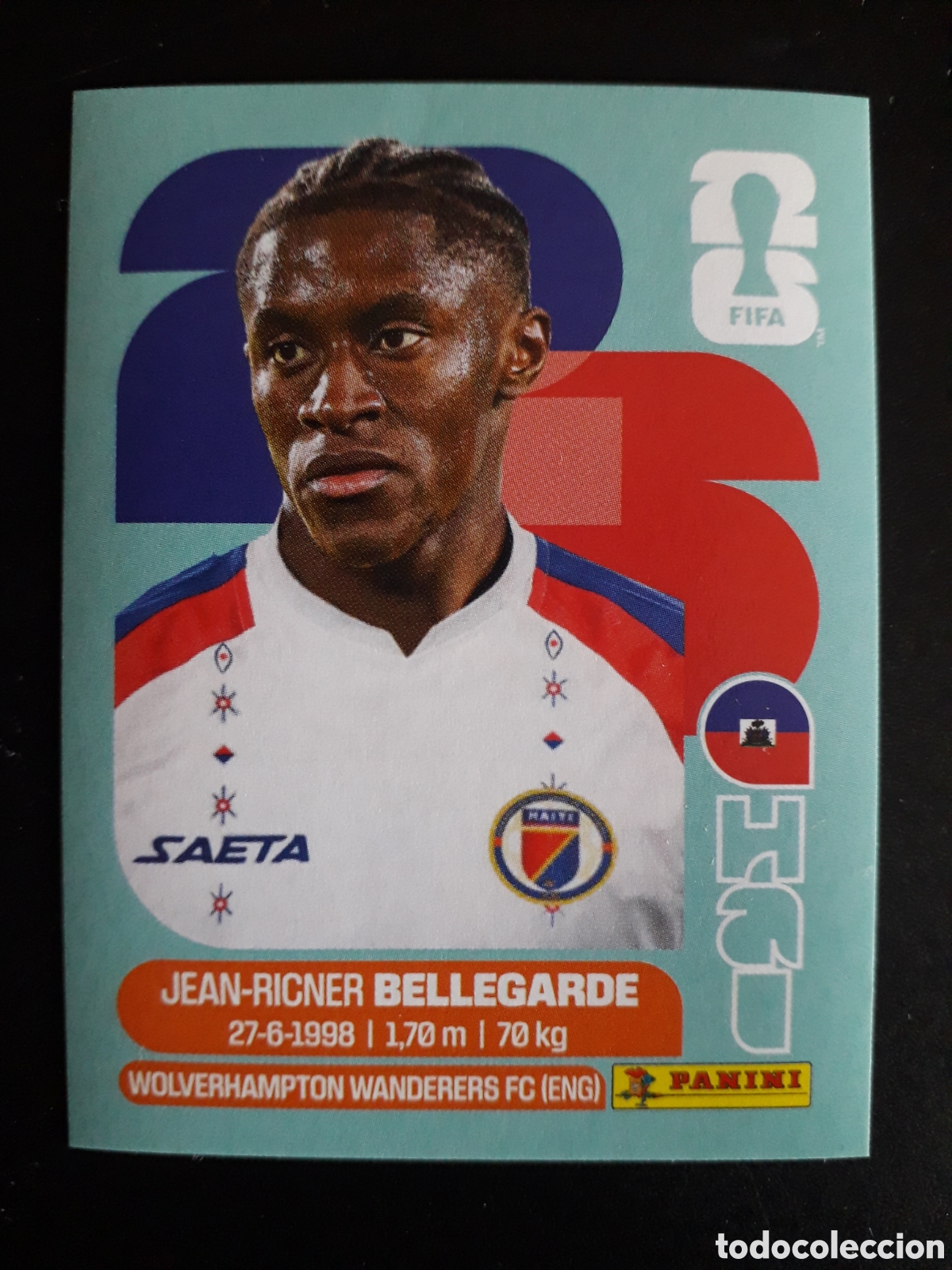 Cromos de f&uacute;tbol: BELLEGARDE HAIT&Iacute; HAI 12 MUNDIAL F&Uacute;TBOL 2026 FIFA WORLD CUP PANINI SIN PEGAR PEDIDO M&Iacute;NIMO 3&euro;
