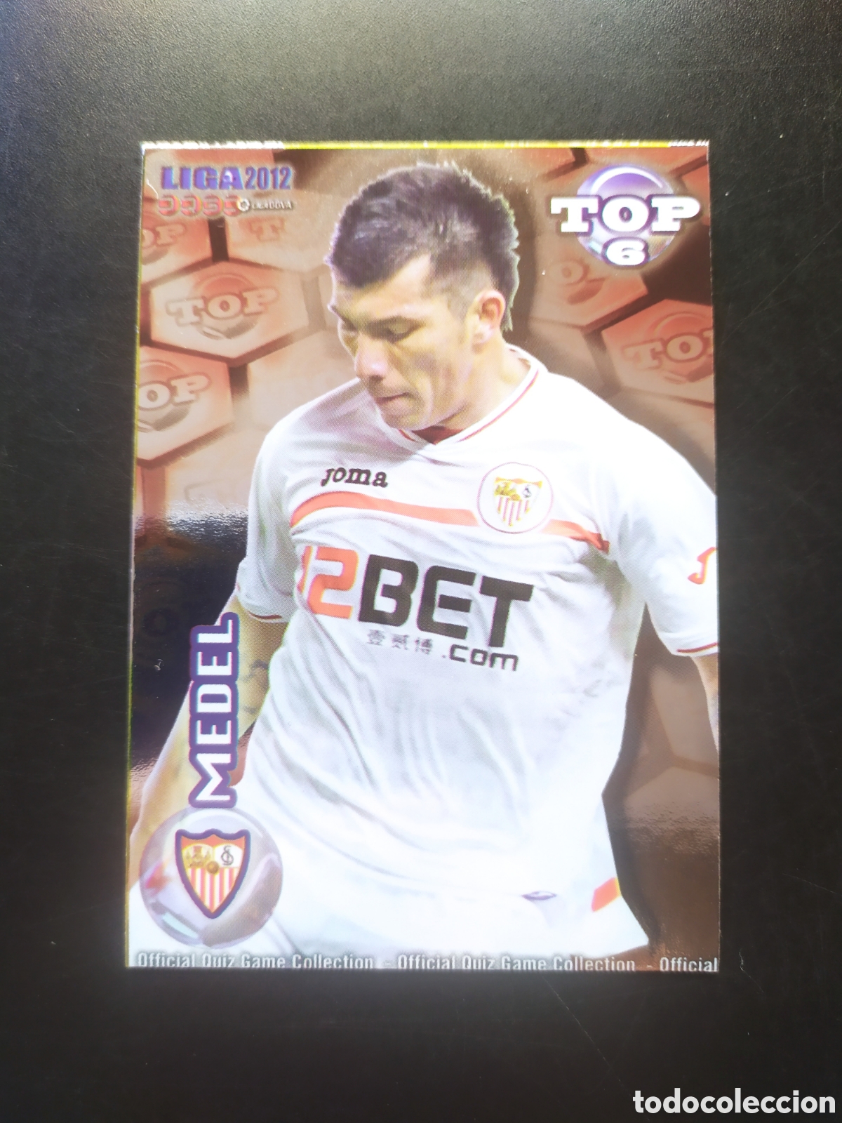 Cromos de f&uacute;tbol: Mundicromo fichas Liga 2011 2012 11 12 Medel top brillo rojo n&deg; 590 Sevilla