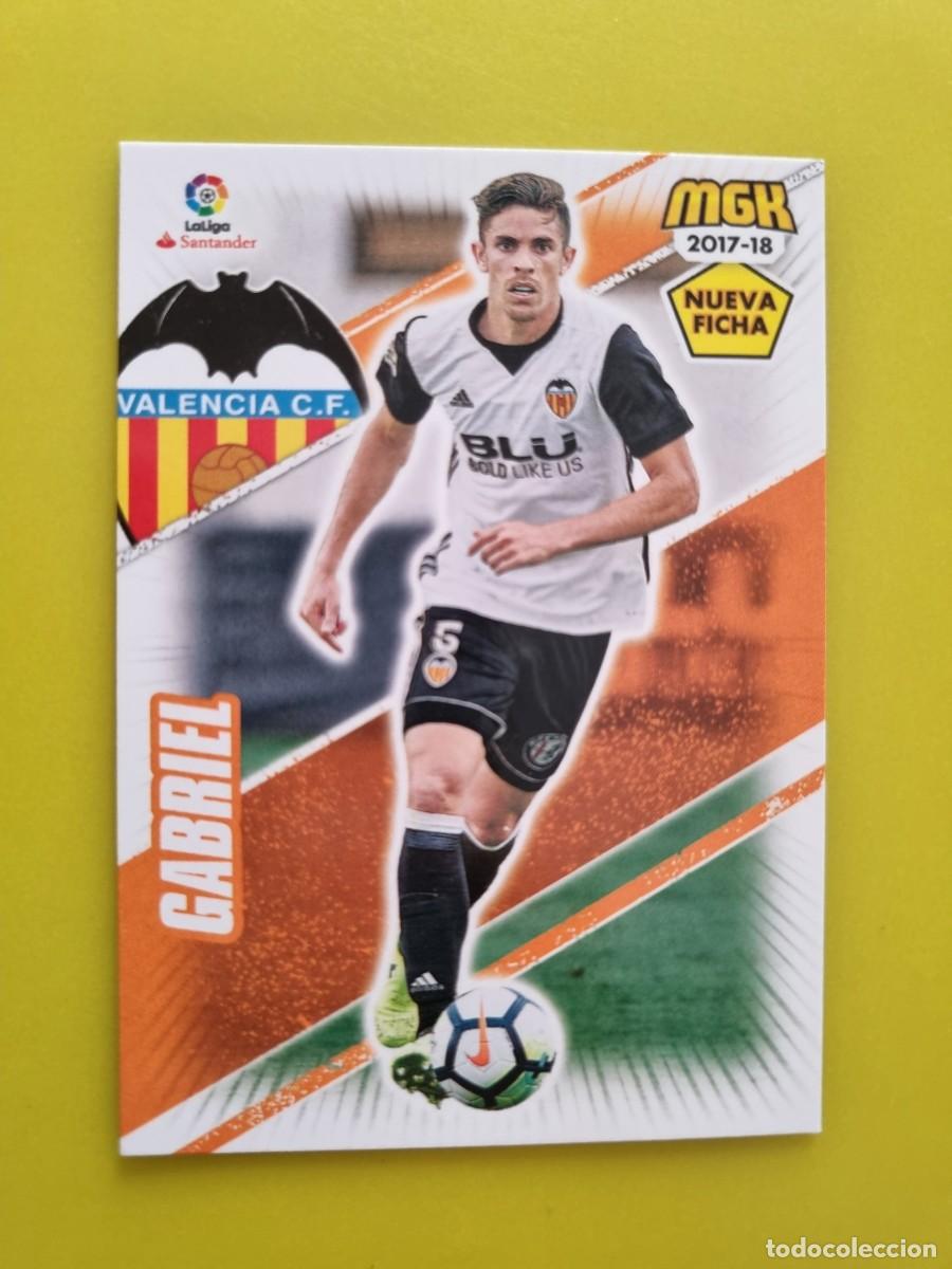 Fu&szlig;ball-Sticker: CROMO FUTBOL MEGACRACKS 493 BIS GABRIEL VALENCIA CF 17 18 2017 2018 AR1026