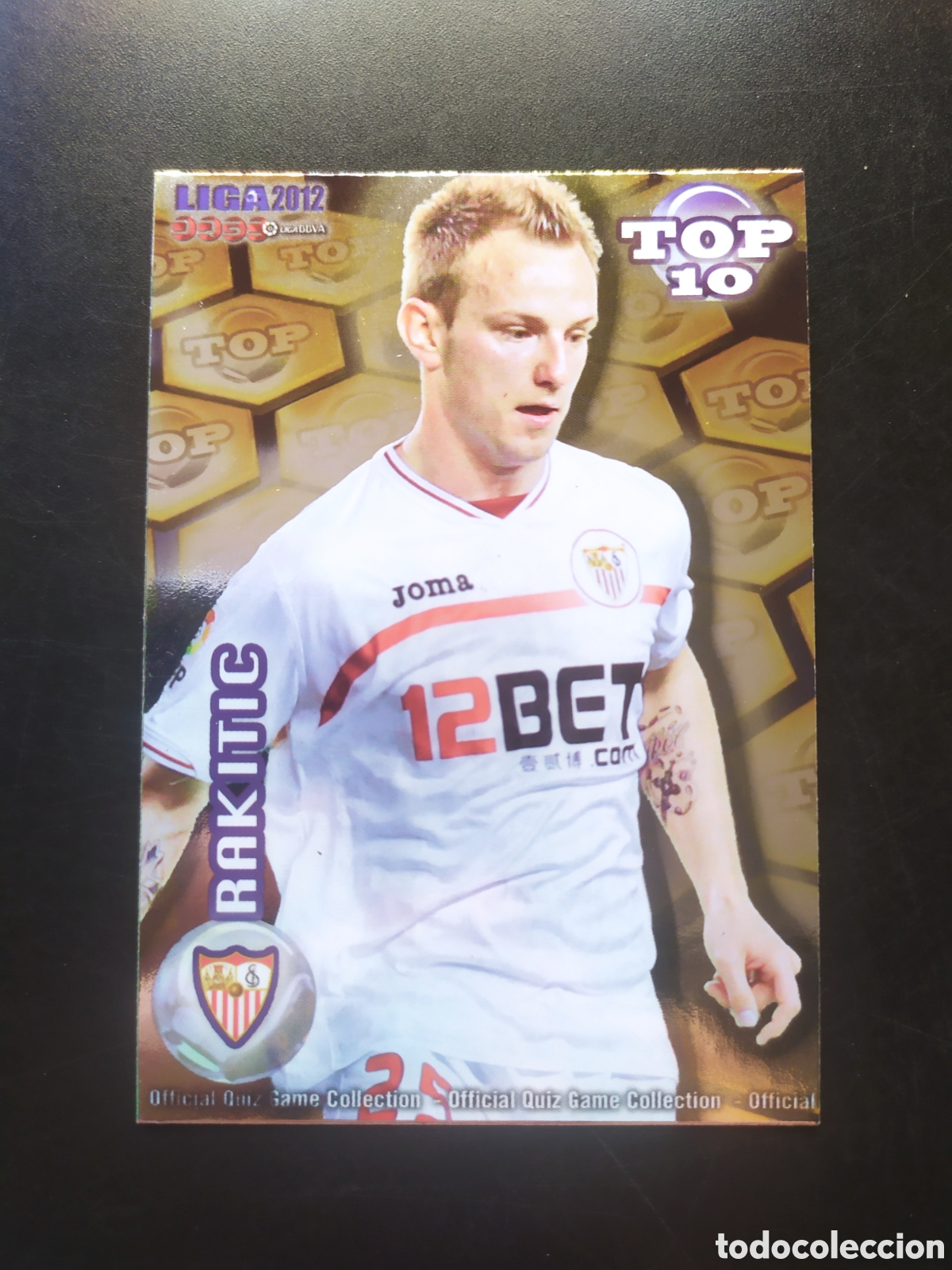 Football Stickers: Mundicromo fichas Liga 2011 2012 11 12 Rakitic top brillo dorado n&deg; 616 Sevilla