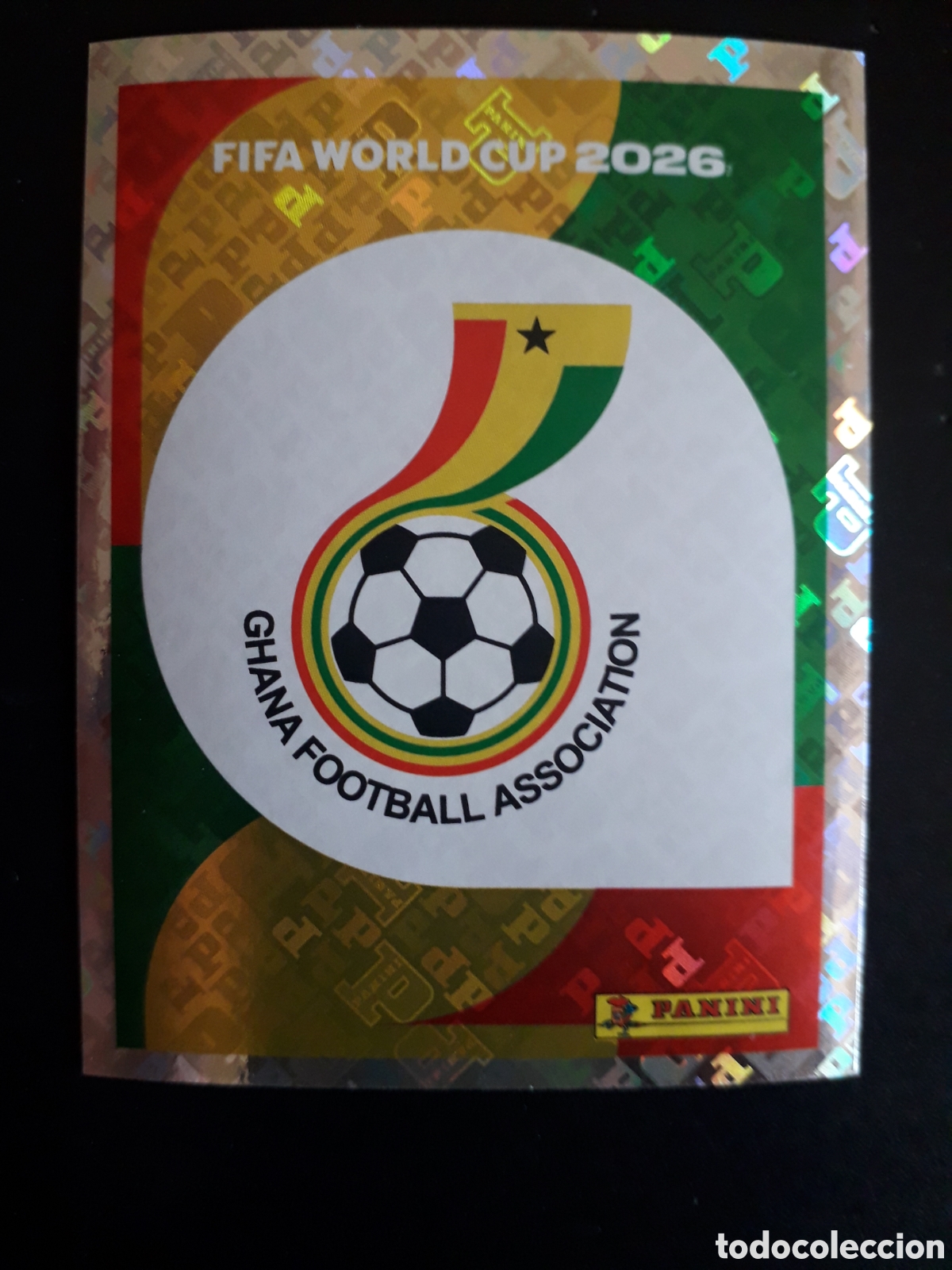 Football Stickers: ESCUDO GHANA GHA 1 MUNDIAL F&Uacute;TBOL 2026 FIFA WORLD CUP PANINI SIN PEGAR PEDIDO M&Iacute;NIMO 3&euro;.