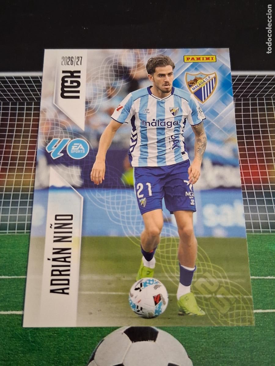 Cromos de f&uacute;tbol: 250 ADRIAN NI&Ntilde;O MALAGA CROMOS MEGACRACKS MGK LIGA FUTBOL PANINI 2026 2027 26 27