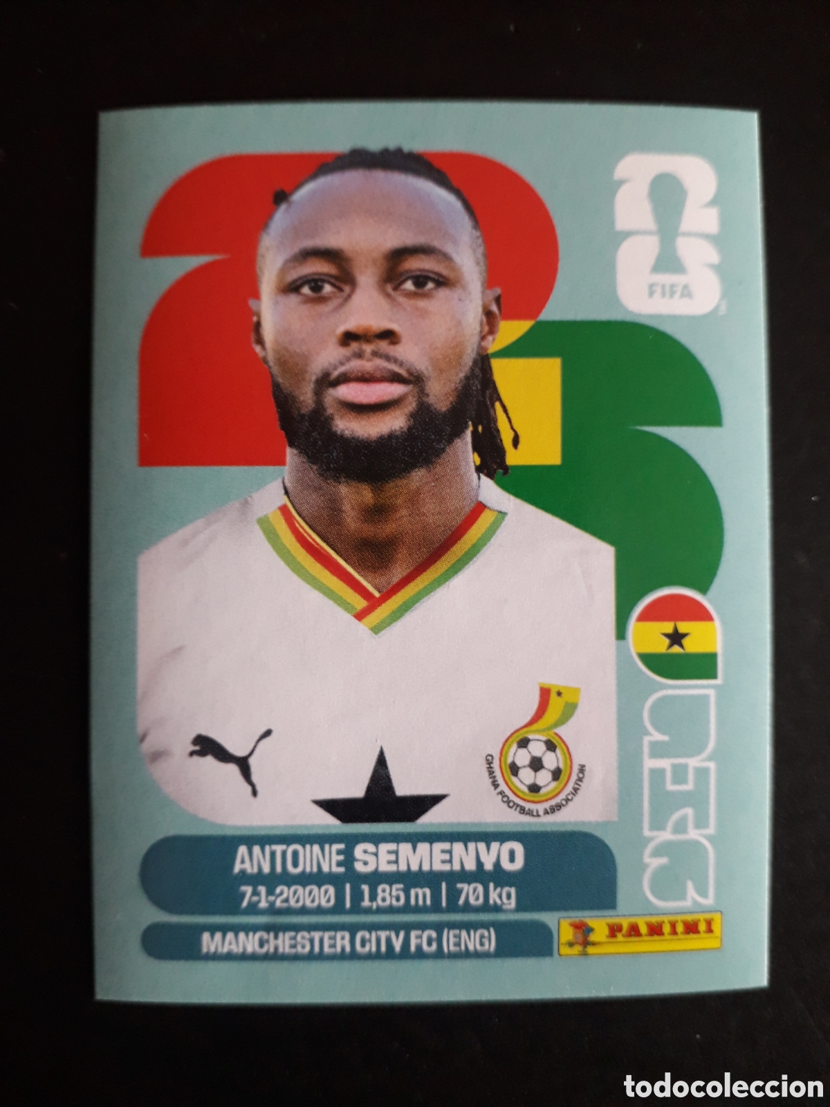 Cromos de f&uacute;tbol: SEMENYO GHANA GHA 20 MUNDIAL F&Uacute;TBOL 2026 FIFA WORLD CUP PANINI SIN PEGAR PEDIDO M&Iacute;NIMO 3&euro;.