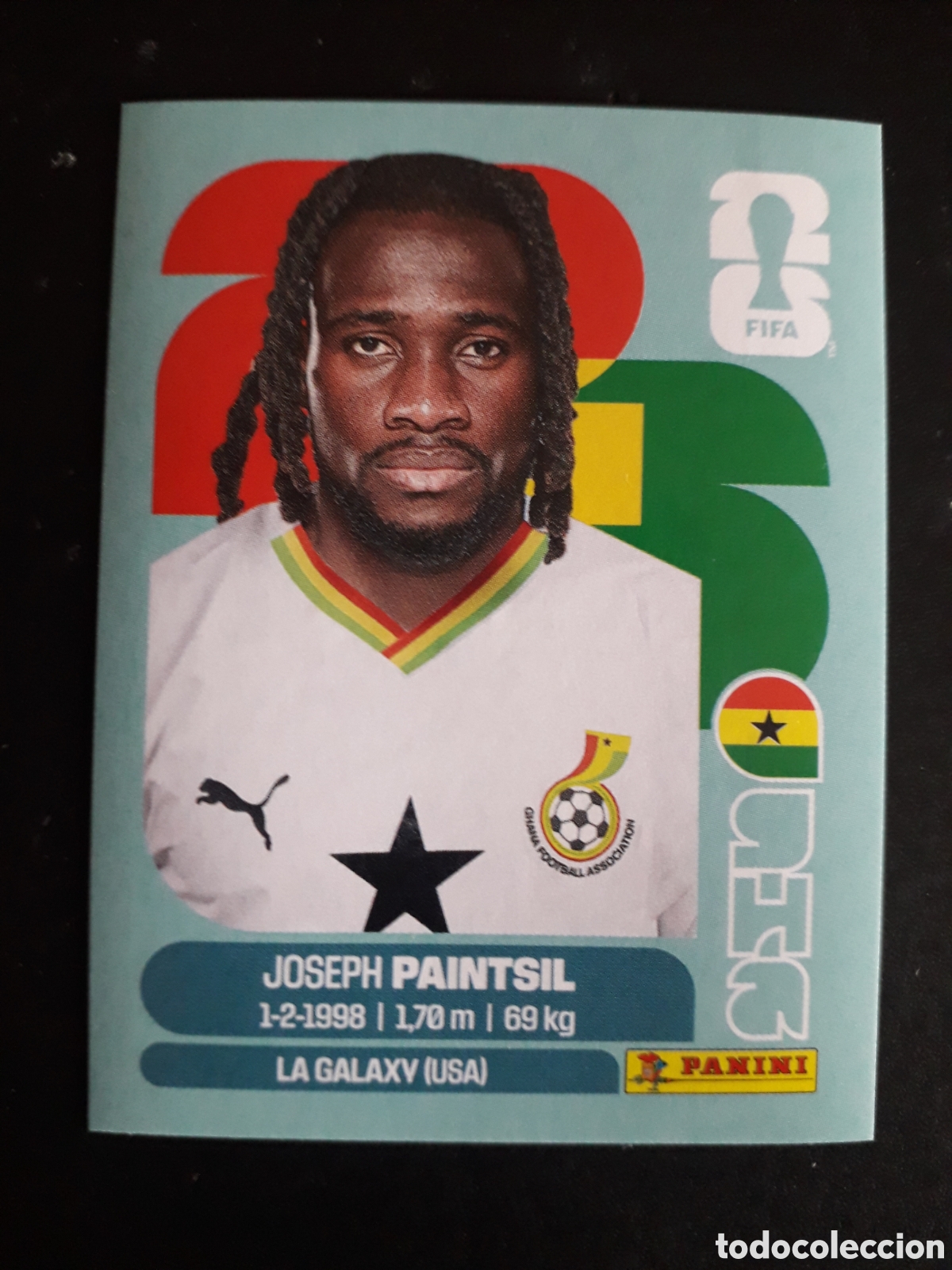 Cromos de f&uacute;tbol: PAINTSIL GHANA GHA 18 MUNDIAL F&Uacute;TBOL 2026 FIFA WORLD CUP PANINI SIN PEGAR PEDIDO M&Iacute;NIMO 3&euro;