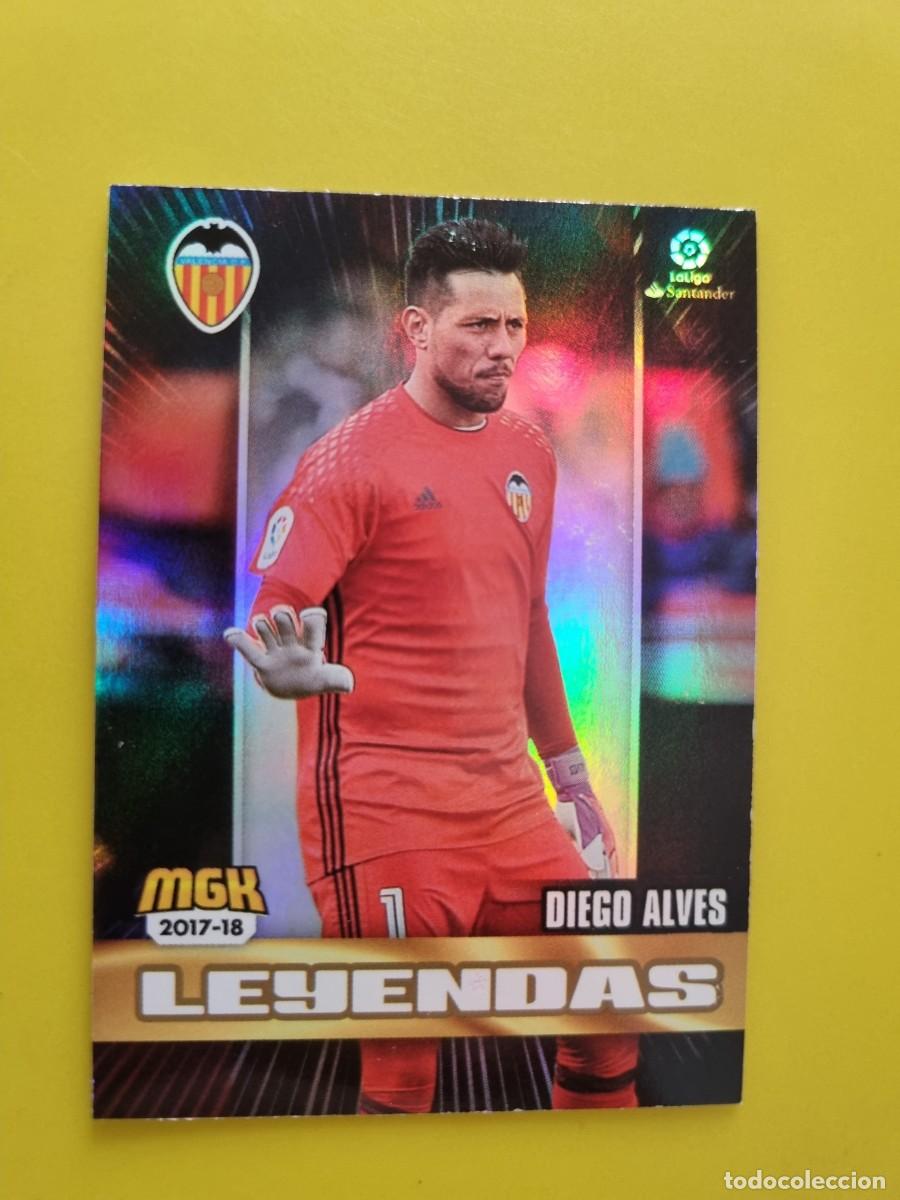 Cromos de f&uacute;tbol: CROMO FUTBOL MEGACRACKS 510 DIEGO ALVES LEYENDAS VALENCIA CF 17 18 2017 2018 AR1026