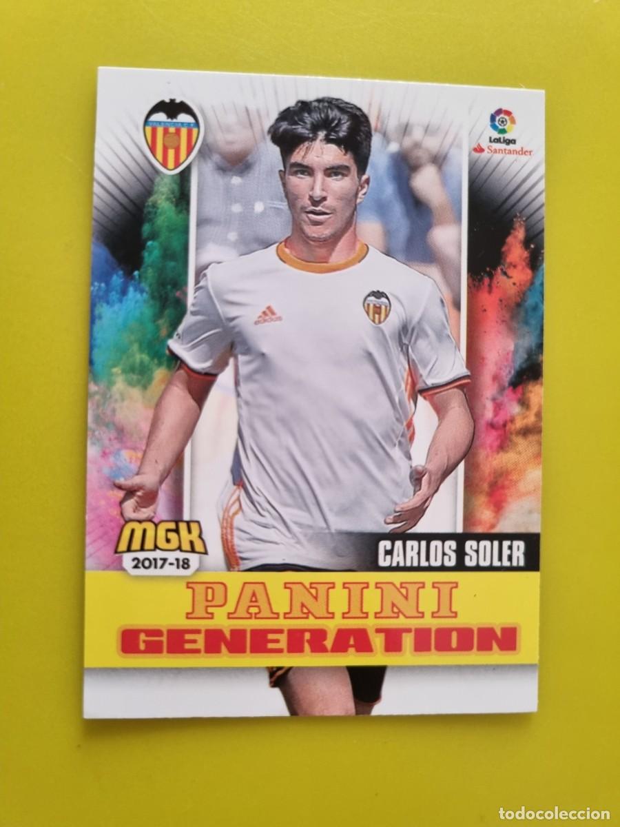 Figurine di Calcio: CROMO FUTBOL MEGACRACKS 513 CARLOS SOLER GENERATION VALENCIA CF 17 18 2017 2018 AR1026