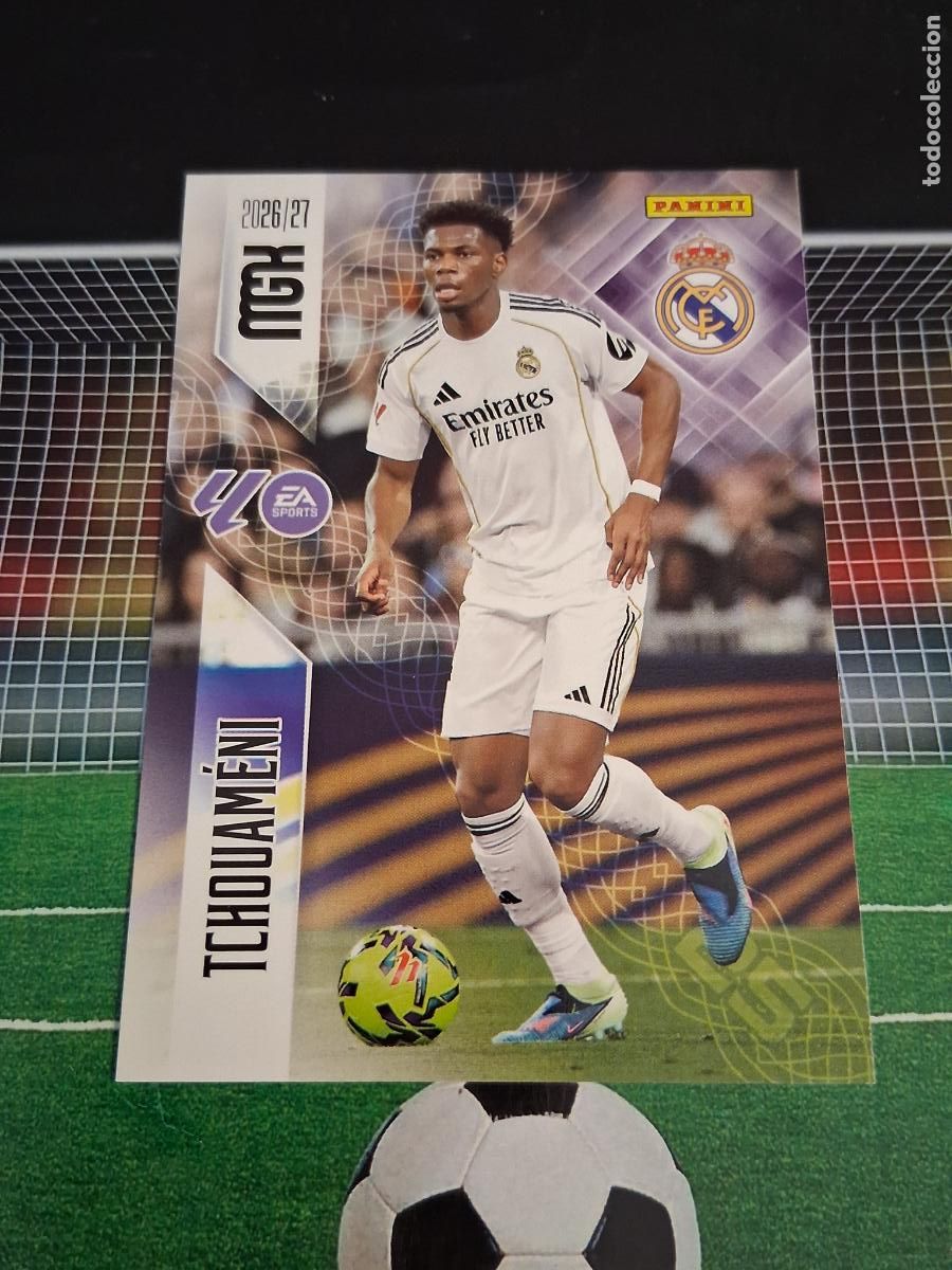 Figurine di Calcio: 225 TCHOUAMENI REAL MADRID CROMOS MEGACRACKS MGK LIGA FUTBOL PANINI 2026 2027 26 27