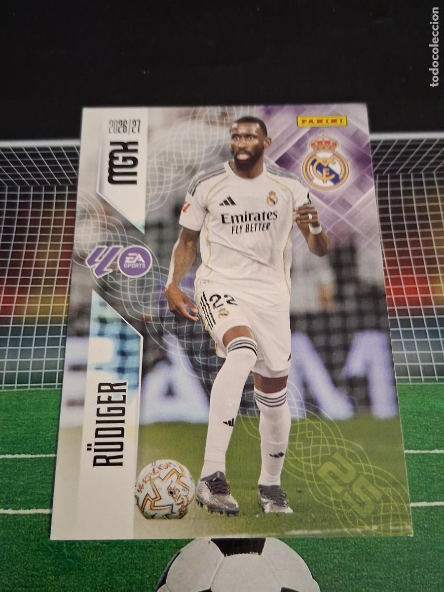 Cartes &agrave; collectionner de Football: 223 RUDIGER REAL MADRID CROMOS MEGACRACKS MGK LIGA FUTBOL PANINI 2026 2027 26 27