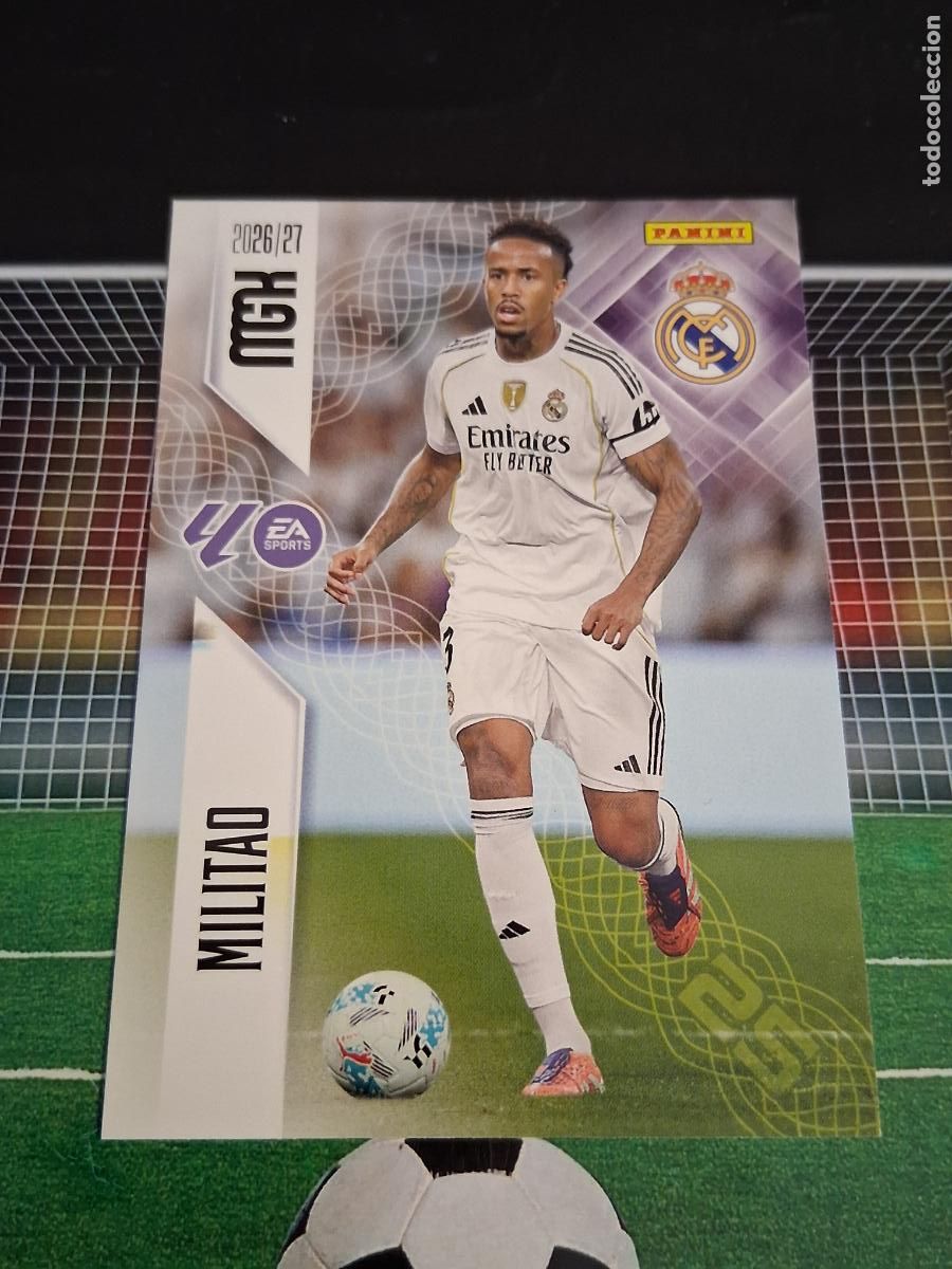 Cartes &agrave; collectionner de Football: 221 MILITAO REAL MADRID CROMOS MEGACRACKS MGK LIGA FUTBOL PANINI 2026 2027 26 27