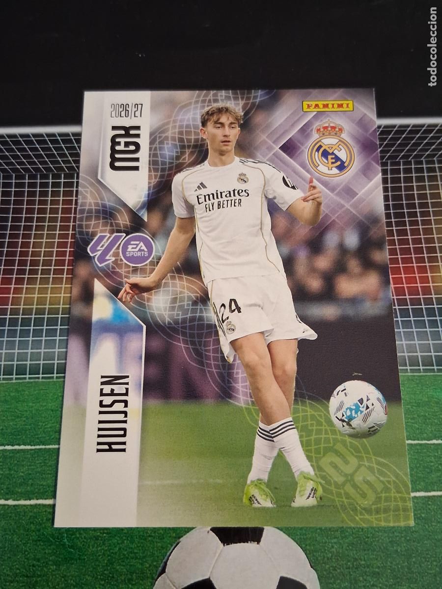 Cromos de f&uacute;tbol: 222 HUIJSEN REAL MADRID CROMOS MEGACRACKS MGK LIGA FUTBOL PANINI 2026 2027 26 27