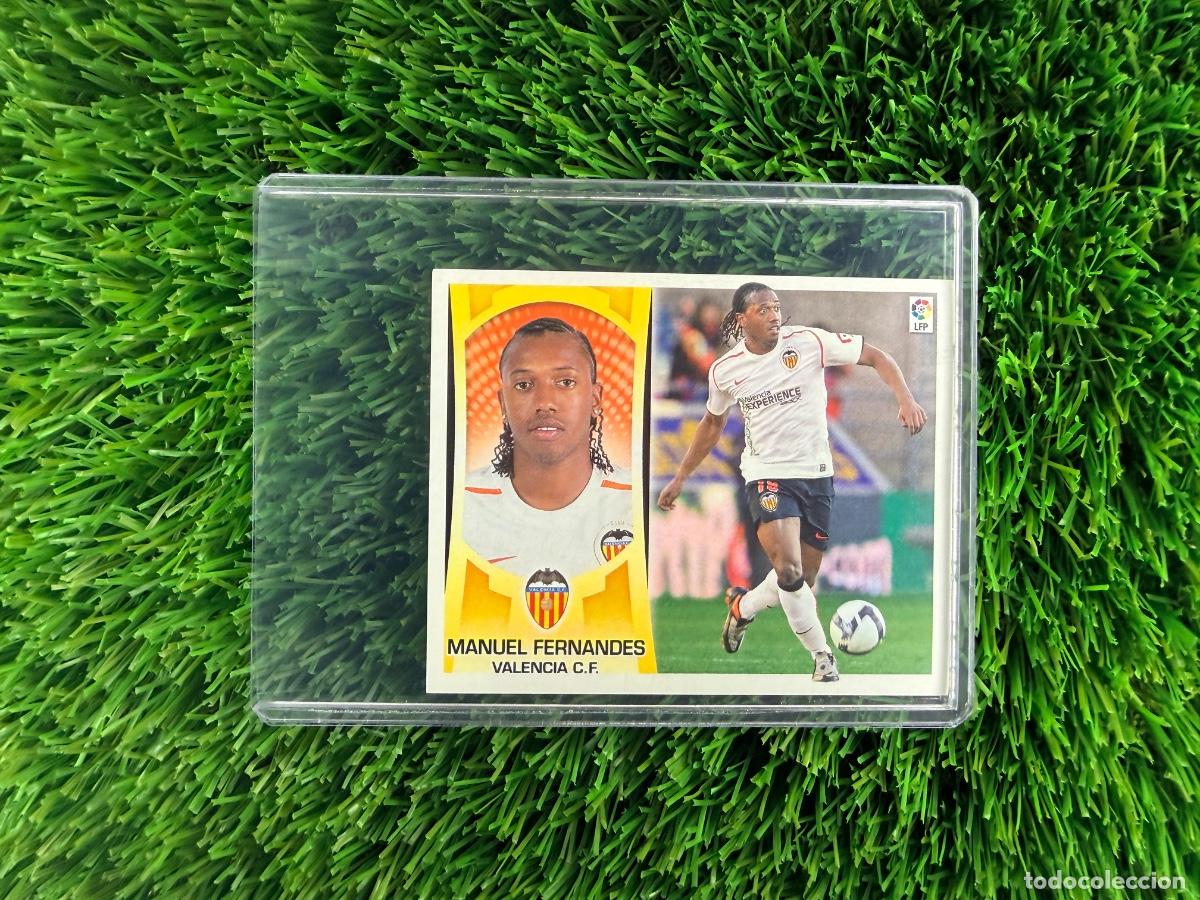 Cromos de f&uacute;tbol: N&ordm; 10A Manuel Fernandes Valencia CF Liga Este 09 10