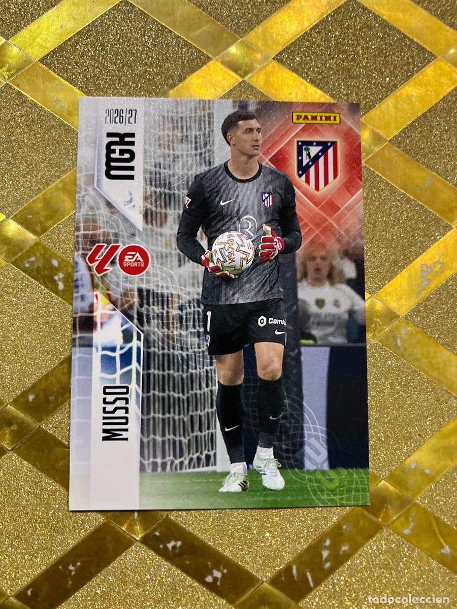Cromos de f&uacute;tbol: CROMO DE FUTBOL NUMERO 57 MUSSO ATLETICO DE MADRID LIGA 2026 2027 MEGACRAKS MGK PANINI !