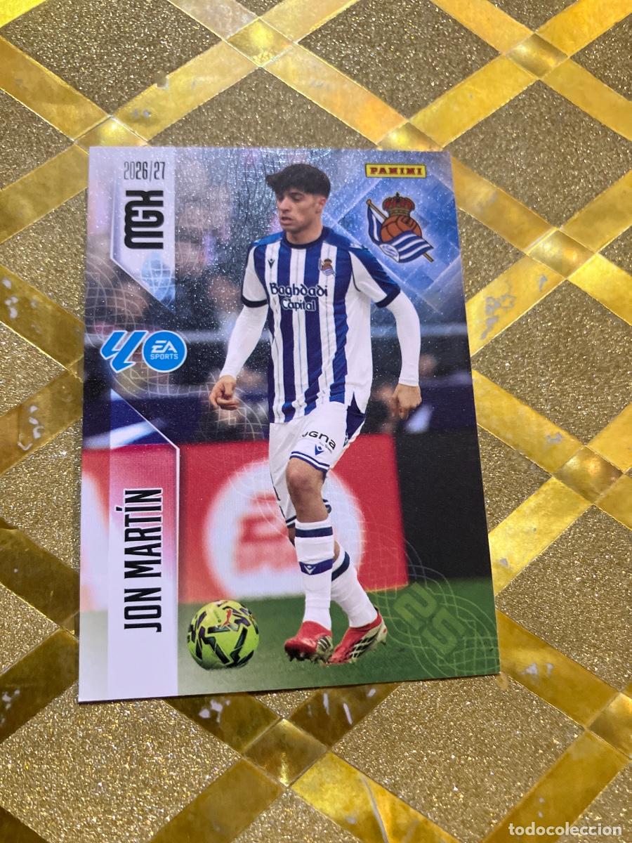 Cromos de f&uacute;tbol: CROMO DE FUTBOL NUMERO 311 JON MARTIN REAL SOCIEDAD LIGA 2026 2027 MEGACRAKS MGK PANINI !