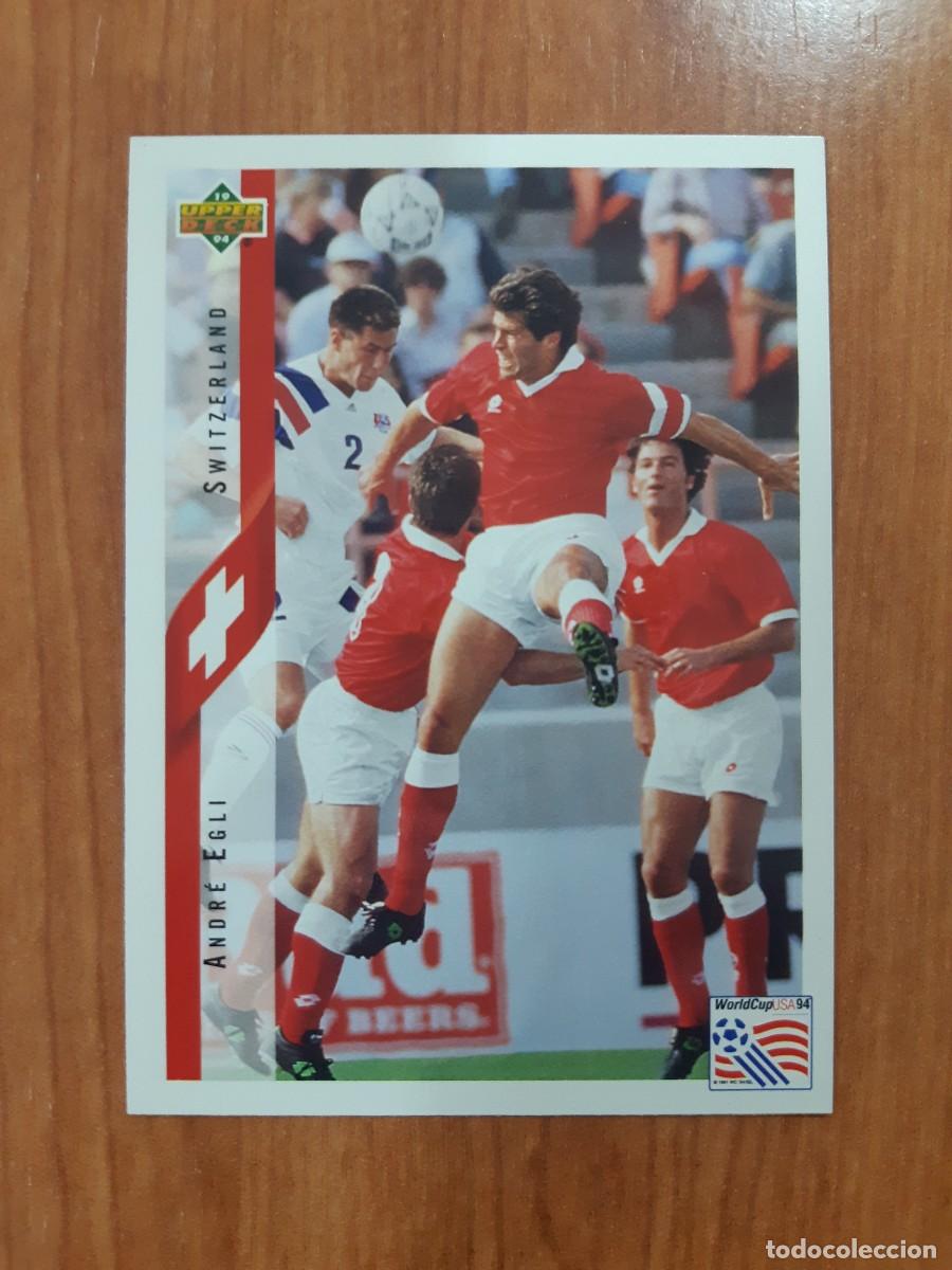 Cromos de f&uacute;tbol: N&deg;136 ANDR&Eacute; EGLI SWITZERLAND SUIZA WORLD CUP USA 94 UPPER DECK 1994