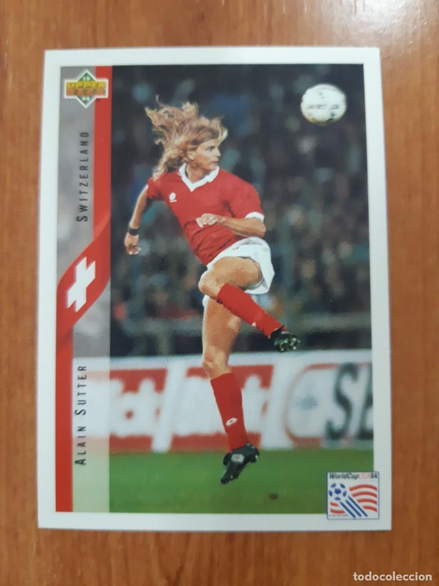 Cromos de f&uacute;tbol: N&deg;130 ALAIN SUTTER SWITZERLAND SUIZA WORLD CUP USA 94 UPPER DECK 1994