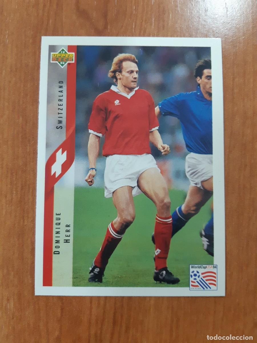 Cromos de f&uacute;tbol: N&deg;128 DOMINIQUE HERR SWITZERLAND SUIZA WORLD CUP USA 94 UPPER DECK 1994
