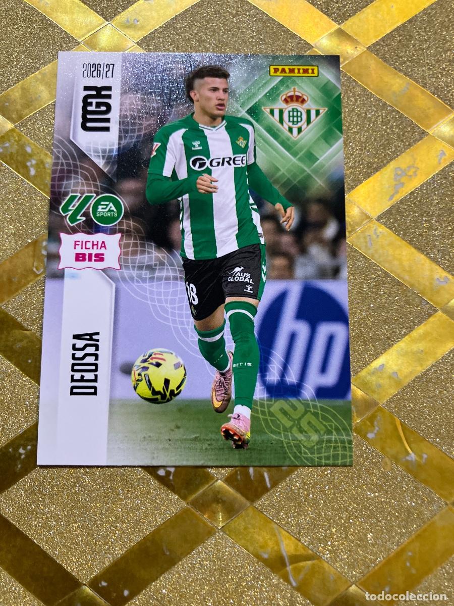 Cromos de f&uacute;tbol: CROMO DE FUTBOL NUMERO 100 BIS DEOSSA BETIS LIGA 2026 2027 MEGACRACKS MGK PANINI !