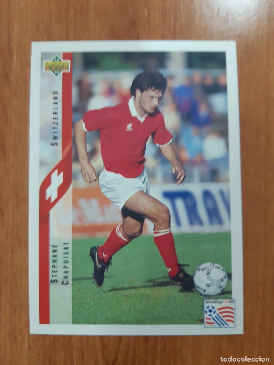 Cromos de f&uacute;tbol: N&deg;127 STEPHANE CHAPUISAT SWITZERLAND SUIZA WORLD CUP USA 94 UPPER DECK 1994