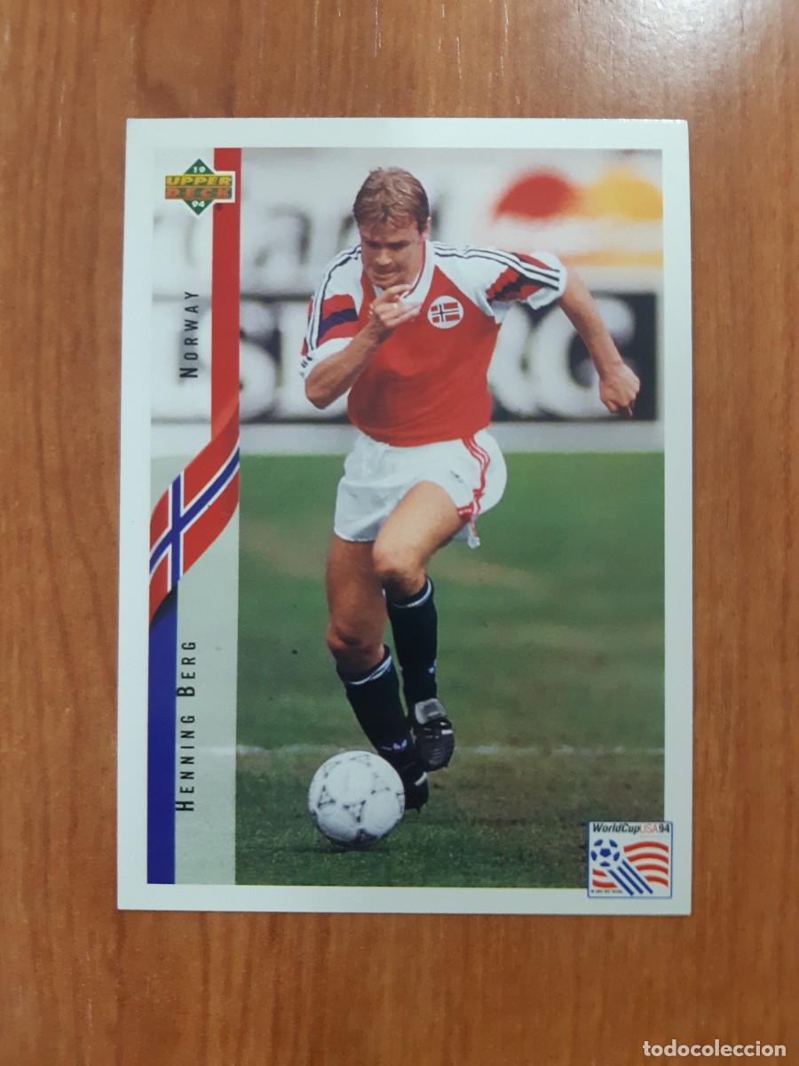 Cromos de f&uacute;tbol: N&deg;125 HENNING BERG NORWAY NORUEGA WORLD CUP USA 94 UPPER DECK 1994