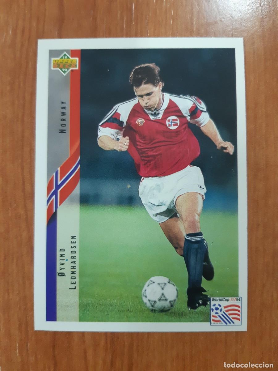 Cromos de f&uacute;tbol: N&deg;122 &Oslash;YVIND LEONHARDSEN NORWAY NORUEGA WORLD CUP USA 94 UPPER DECK 1994