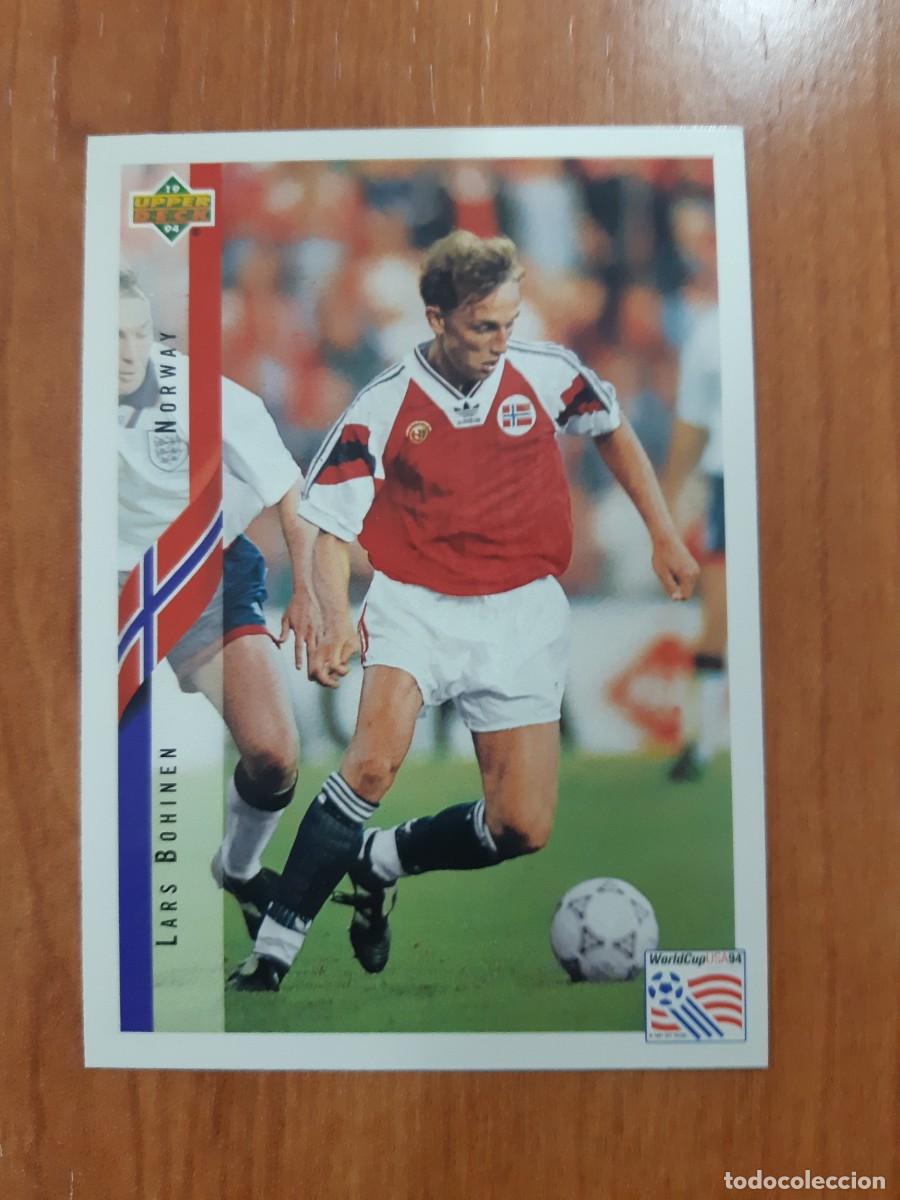 Cromos de f&uacute;tbol: N&deg;121 LARS BOHINEN NORWAY NORUEGA WORLD CUP USA 94 UPPER DECK 1994