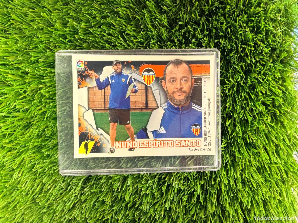 Cromos de f&uacute;tbol: N&ordm; 2 Nuno Esp&iacute;rito Santo Entrenador Valencia CF Liga Este 15 16