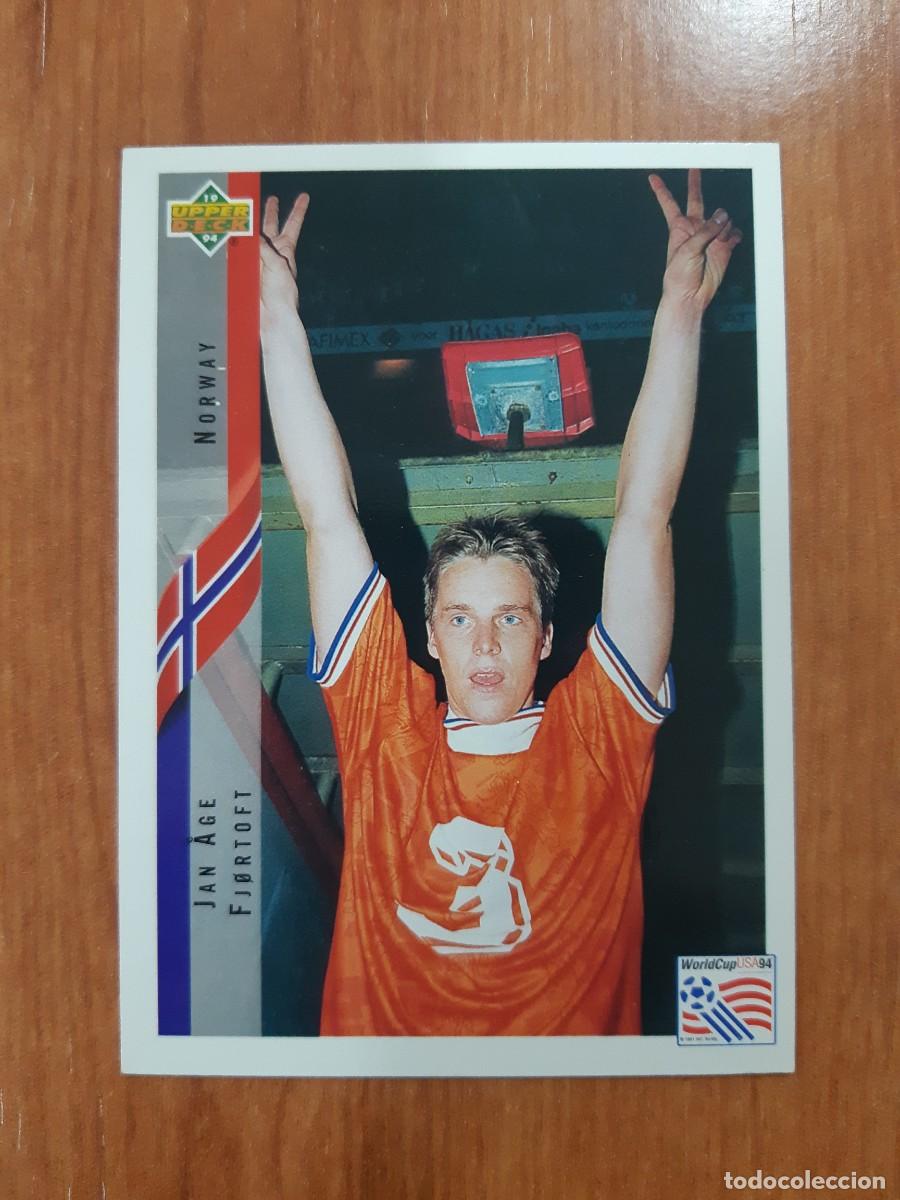 Cromos de f&uacute;tbol: N&deg;118 JAN &Aring;GE FJ&Oslash;RTOFT NORWAY NORUEGA WORLD CUP USA 94 UPPER DECK 1994