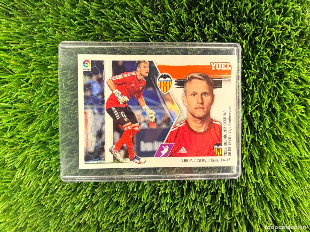 Cromos de f&uacute;tbol: N&ordm; 4 Yoel Valencia CF Liga Este 15 16
