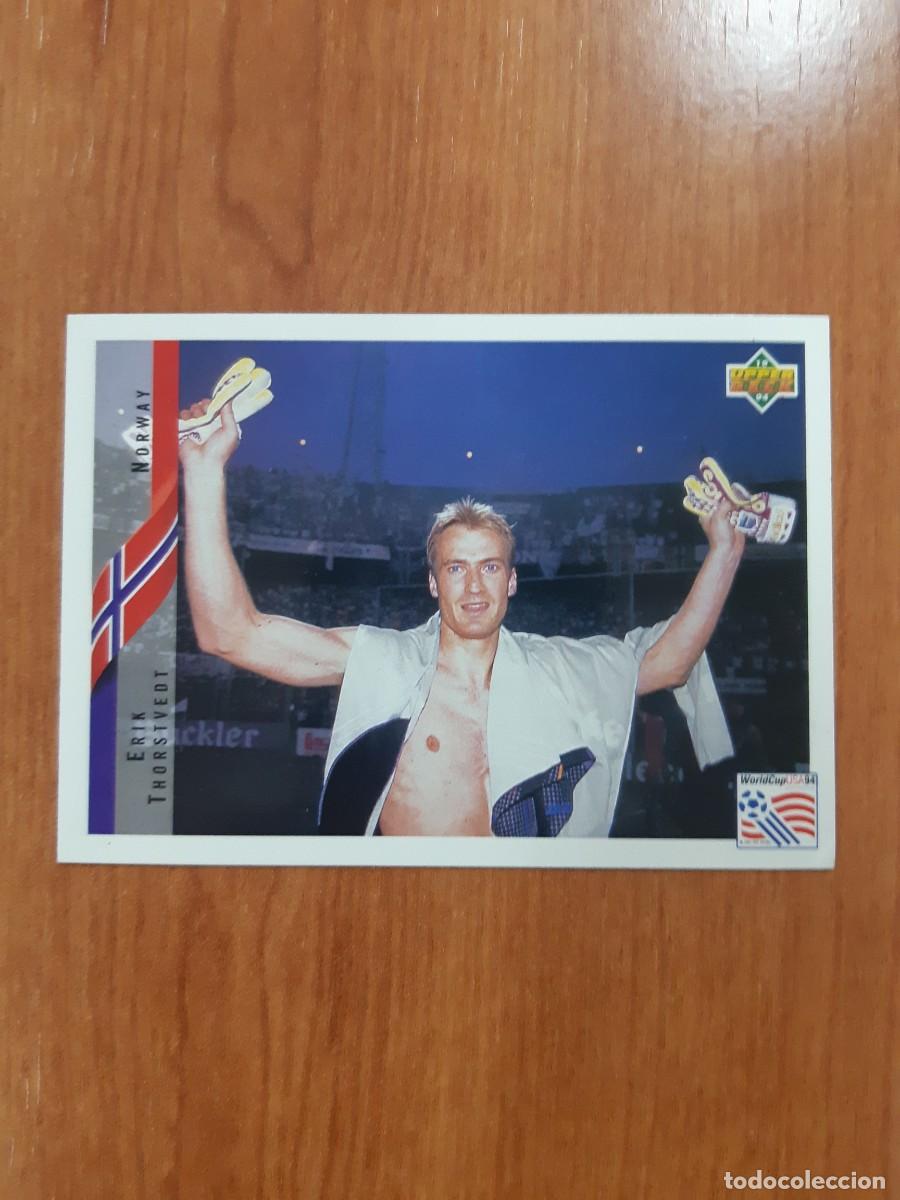 Cromos de f&uacute;tbol: N&deg;115 ERIK THORSTVEDT NORWAY NORUEGA WORLD CUP USA 94 UPPER DECK 1994