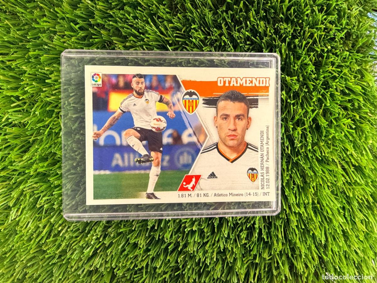 Cromos de f&uacute;tbol: N&ordm; 7 Otamendi Valencia CF Liga Este 15 16