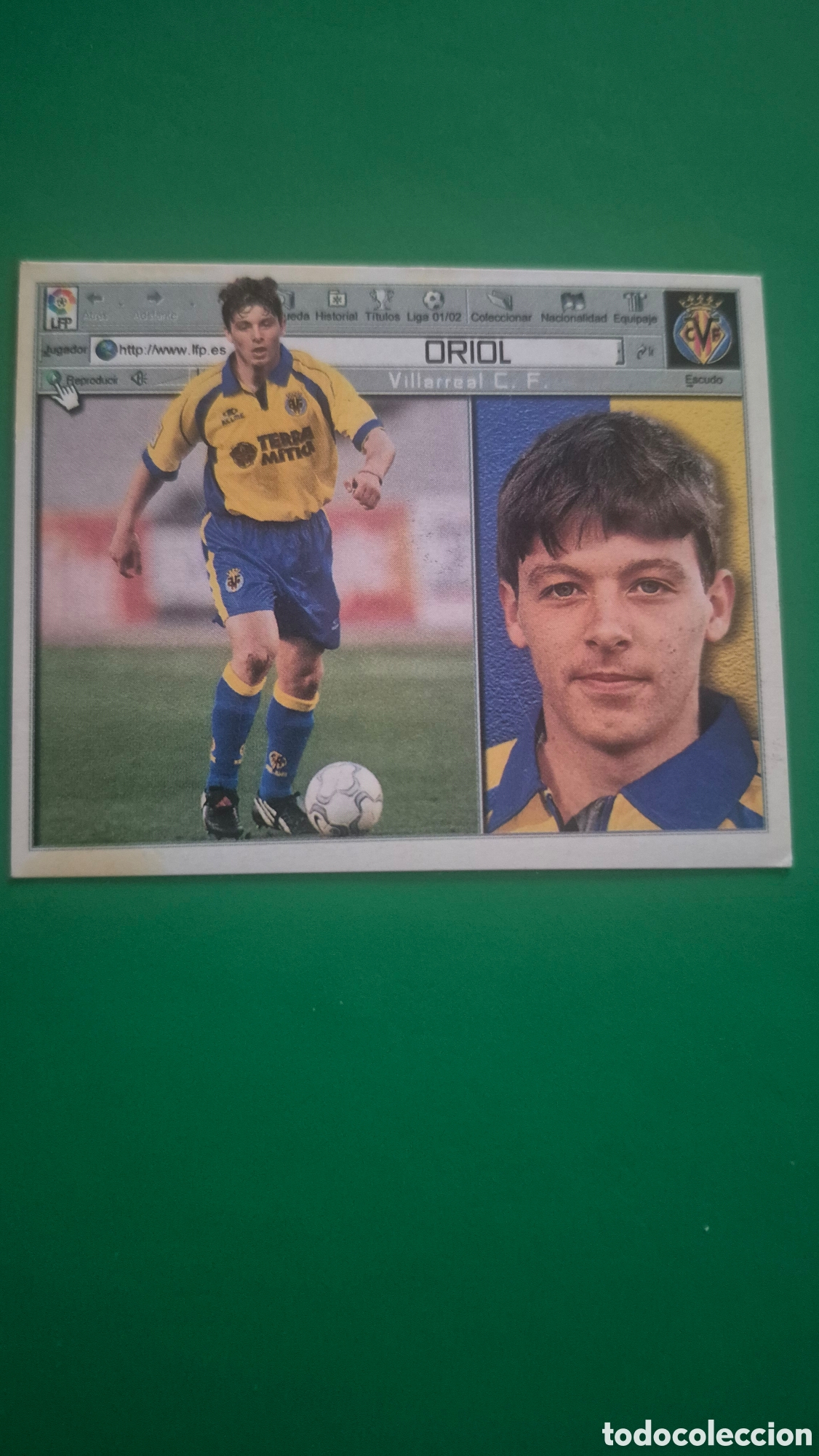 Cromos de f&uacute;tbol: CROMO LIGA 2001 2002 01 02 EDICIONES ESTE ULTIMOS FICHAJES N 4 ORIOL VILLARREAL NUNCA PEGADO