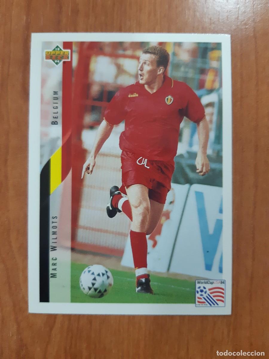 Cromos de f&uacute;tbol: N&deg;110 MARC WILMOTS BELGIUM B&Eacute;LGICA WORLD CUP USA 94 UPPER DECK 1994