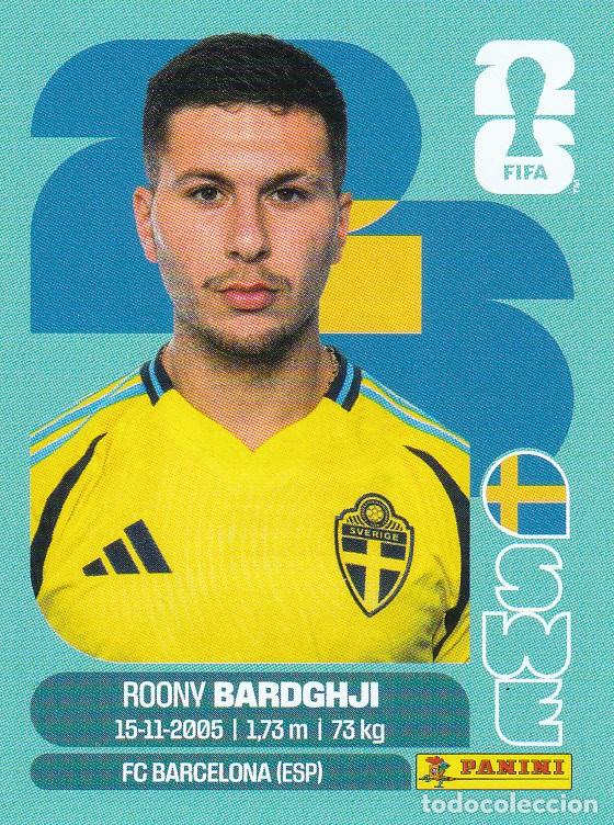 Cromos de f&uacute;tbol: FIFA WORLD CUP 2026 * BARDGHJI N&ordm; 16 * DE SUECIA - NUEVO DE SOBRE (A-18)