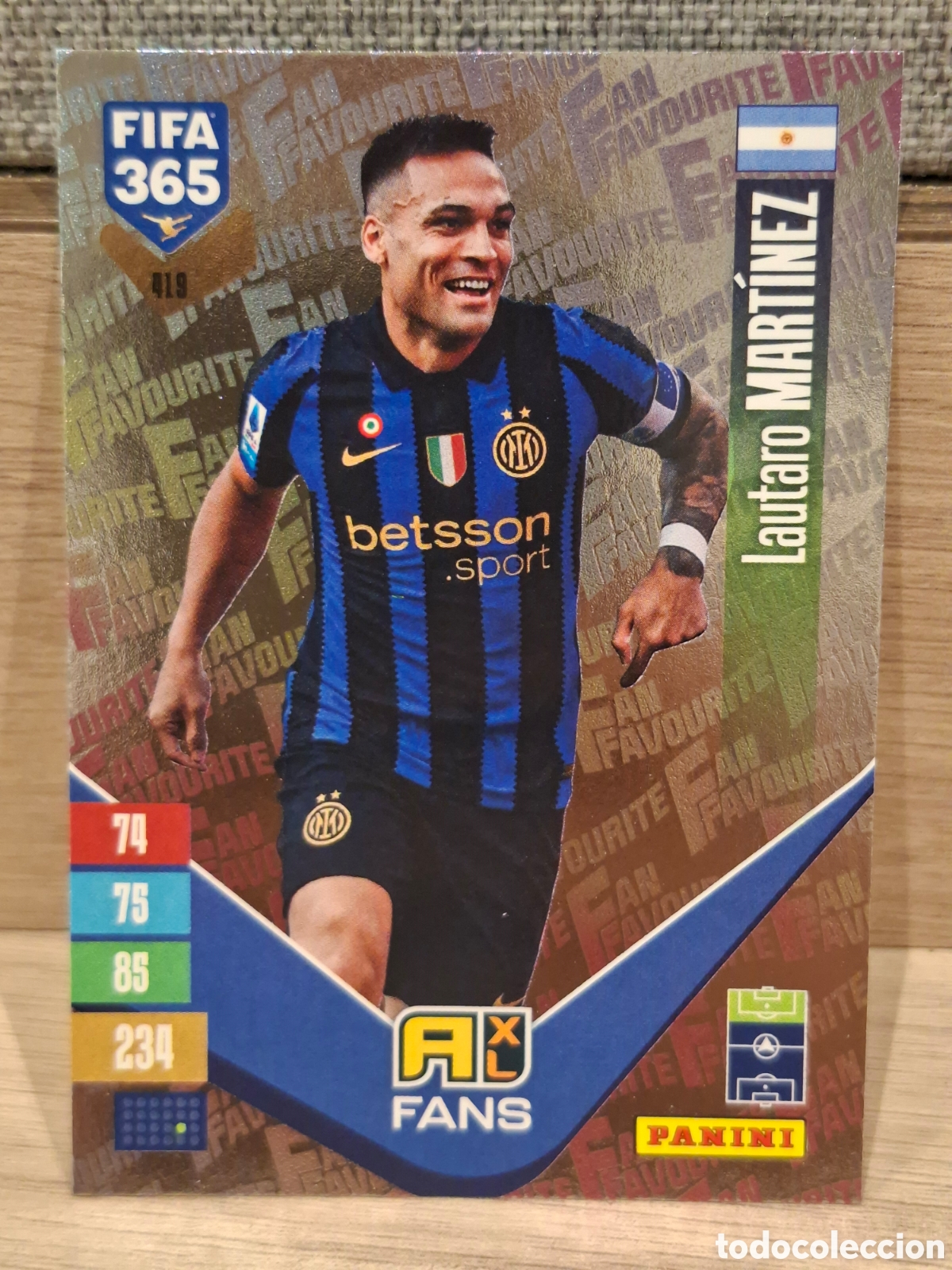 Cromos de f&uacute;tbol: #419 Lautaro Mart&iacute;nez - Fans