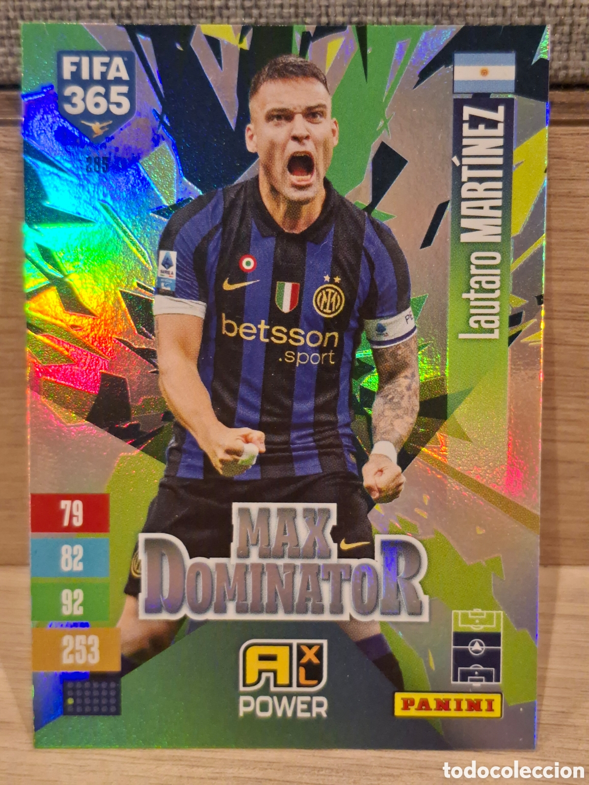 Cromos de f&uacute;tbol: #285 Lautaro Mart&iacute;nez - Max dominator - Foto 1