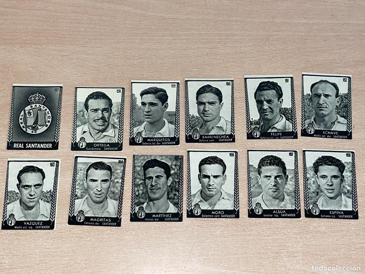 Cromos de f&uacute;tbol: Equipo Completo F&uacute;tbol RACING DE SANTANDER Bruguera Ases Temporada 53-54 Caramelos Turmo