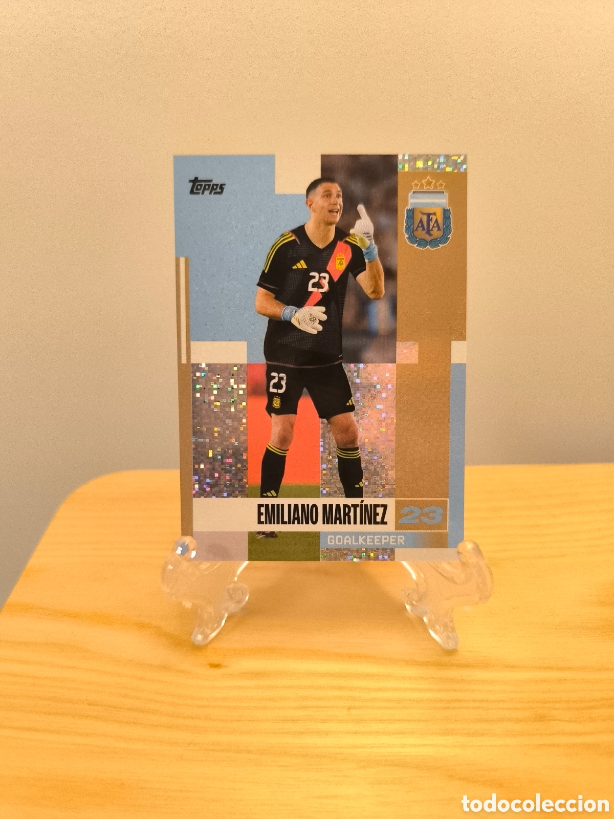 Cromos de f&uacute;tbol: Emiliano Mart&iacute;nez paralela Topps Argentina