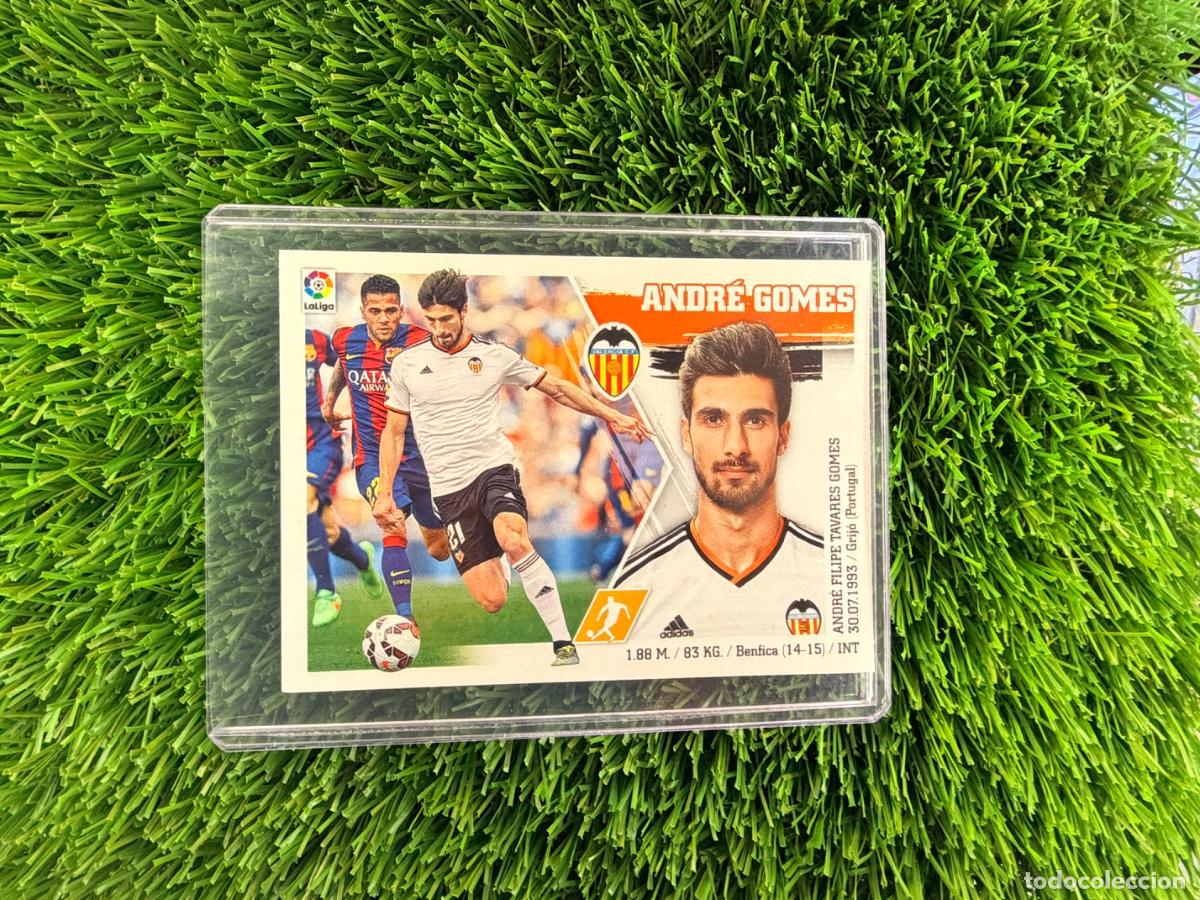Cromos de f&uacute;tbol: N&ordm; 13 Andr&eacute; Gomes Valencia CF Liga Este 15 16