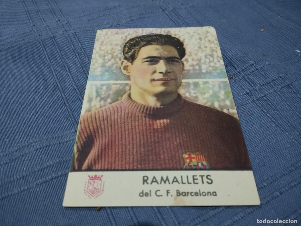 Cromos de f&uacute;tbol: CROMO FUTBOL 1953 ANTONIO RAMALLETS (F.C.BARCELONA) BAR&Ccedil;A CHAMPA&Ntilde;A CASTELLBLANCH